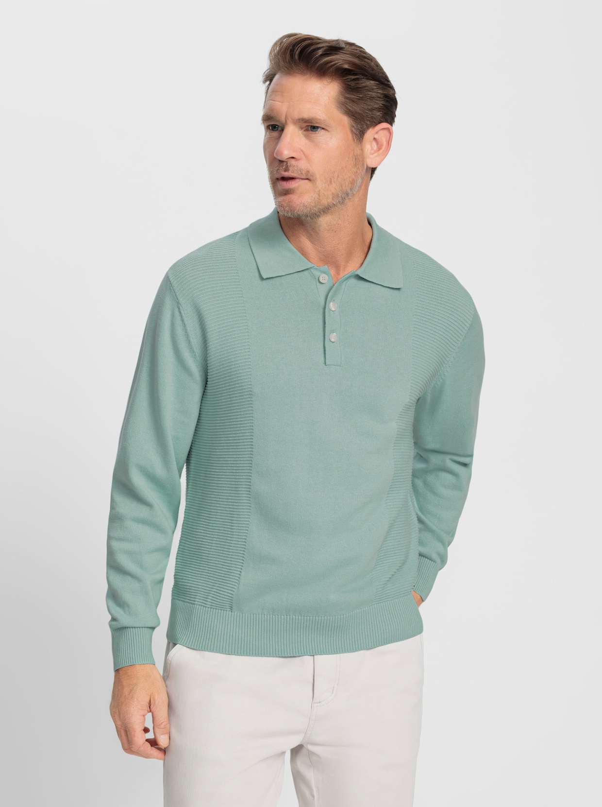 Marco Donati Polopullover - kalkmint