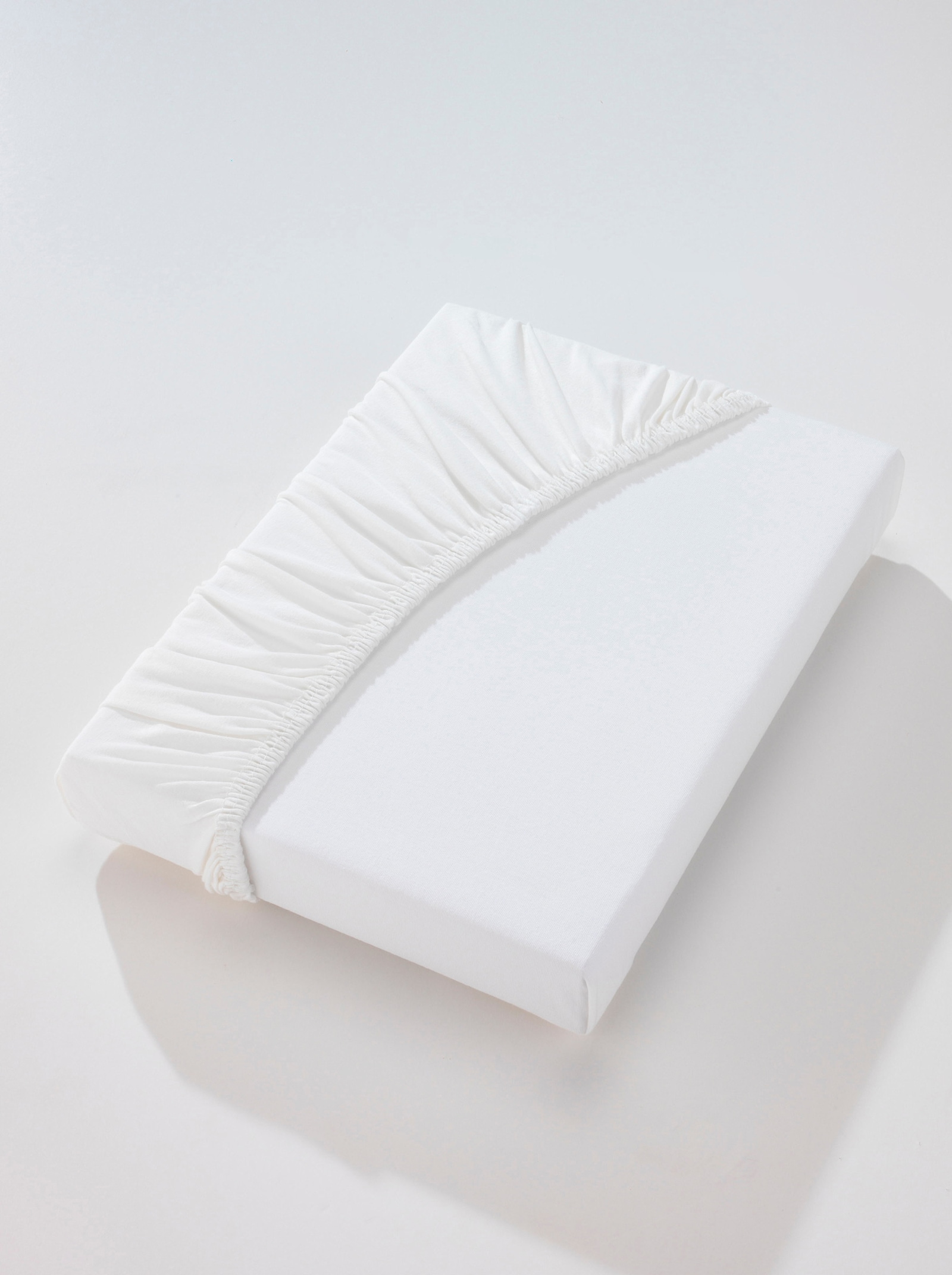 wäschepur Spannbetttuch - weiß