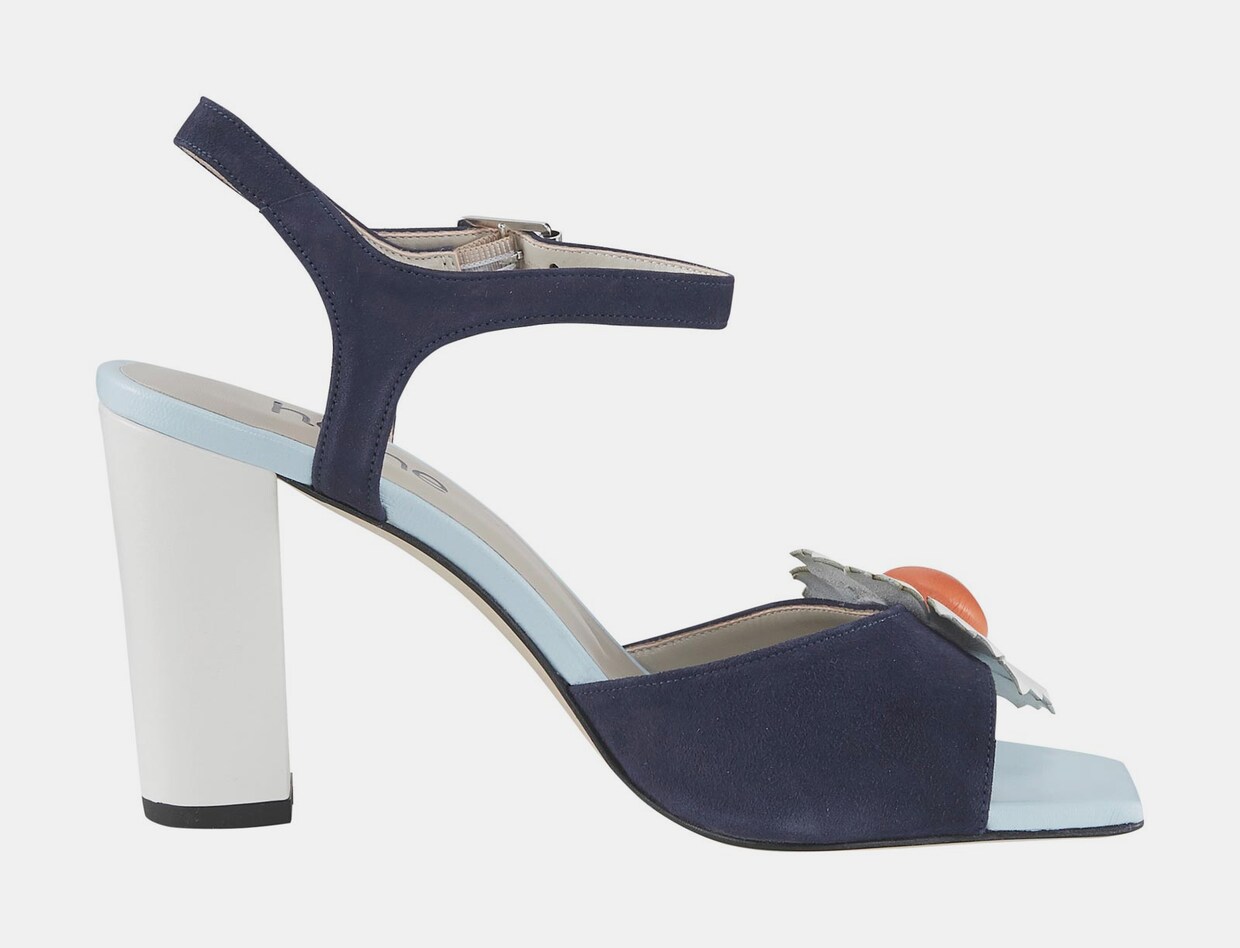 heine Sandalette - marine-weiß