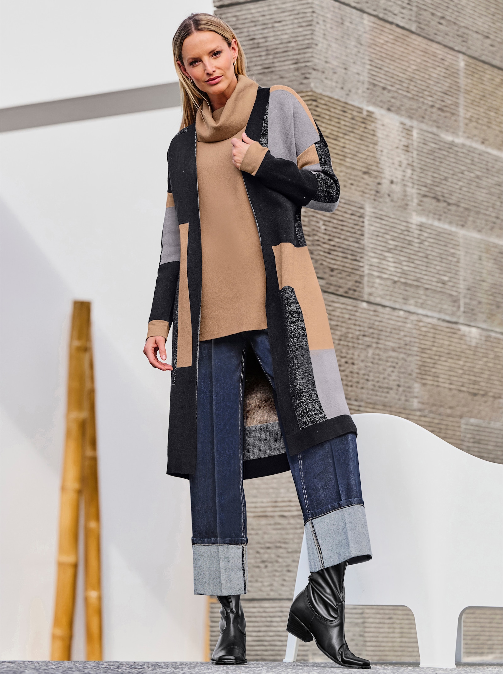 heine Rollkragenpullover im Oversized-Style - camel