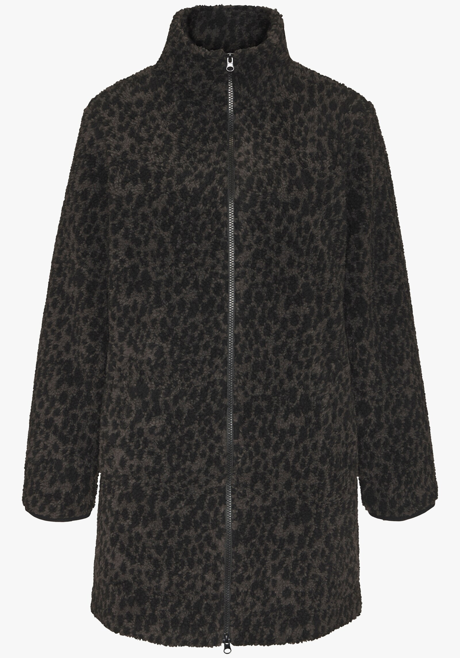 LASCANA Fleecejacke - leo-anthrazit