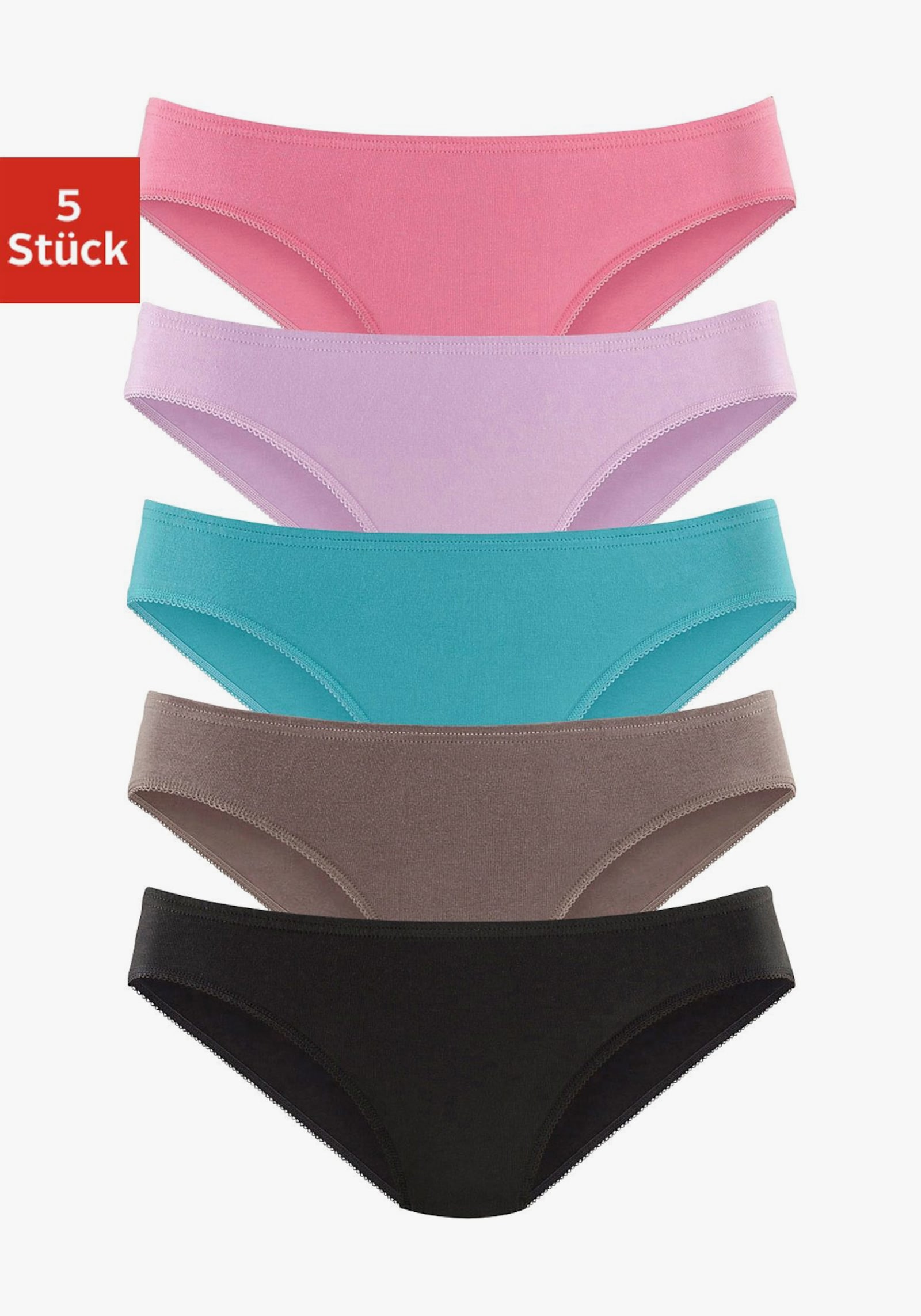 petite fleur Bikinislip - pink, türkis, lila, taupe, schwarz