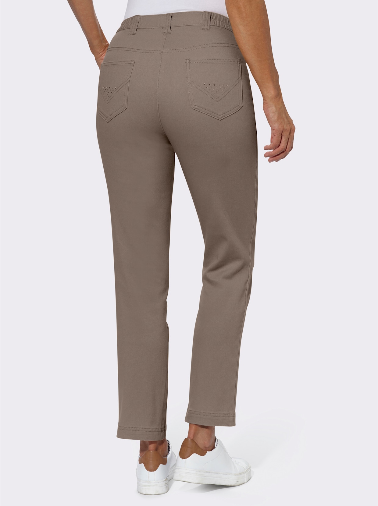 Jean extensible - taupe