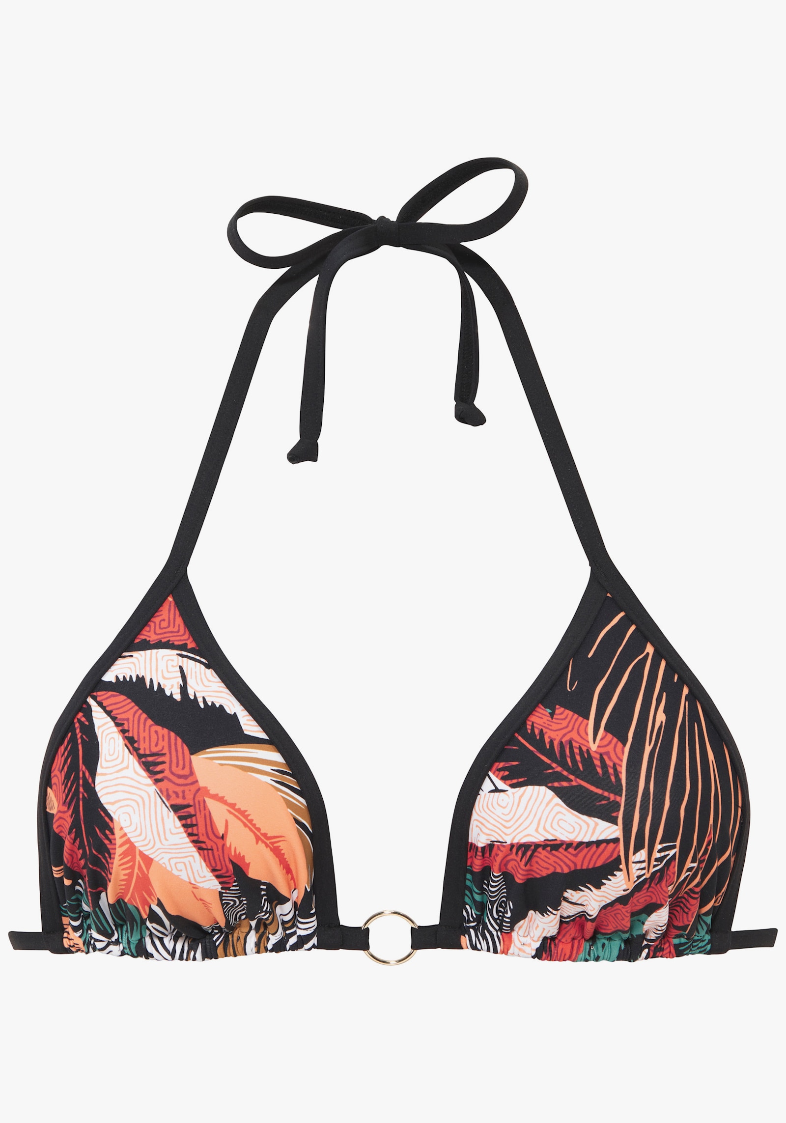 Sunseeker Triangel-Bikini-Top - schwarz bedruckt