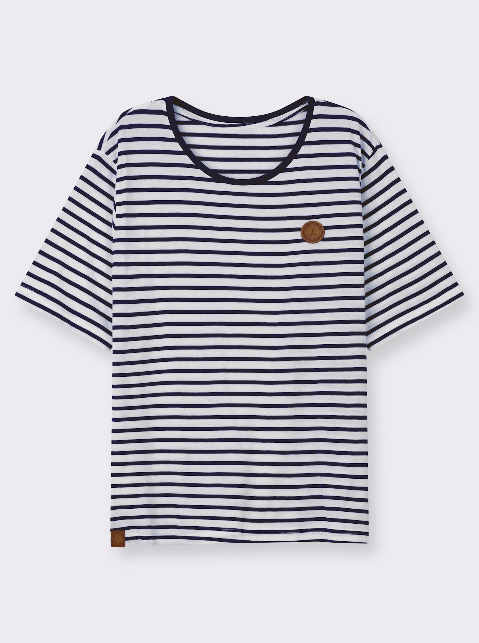 Shirt im Streifenmuster - marine-weiß-gestreift