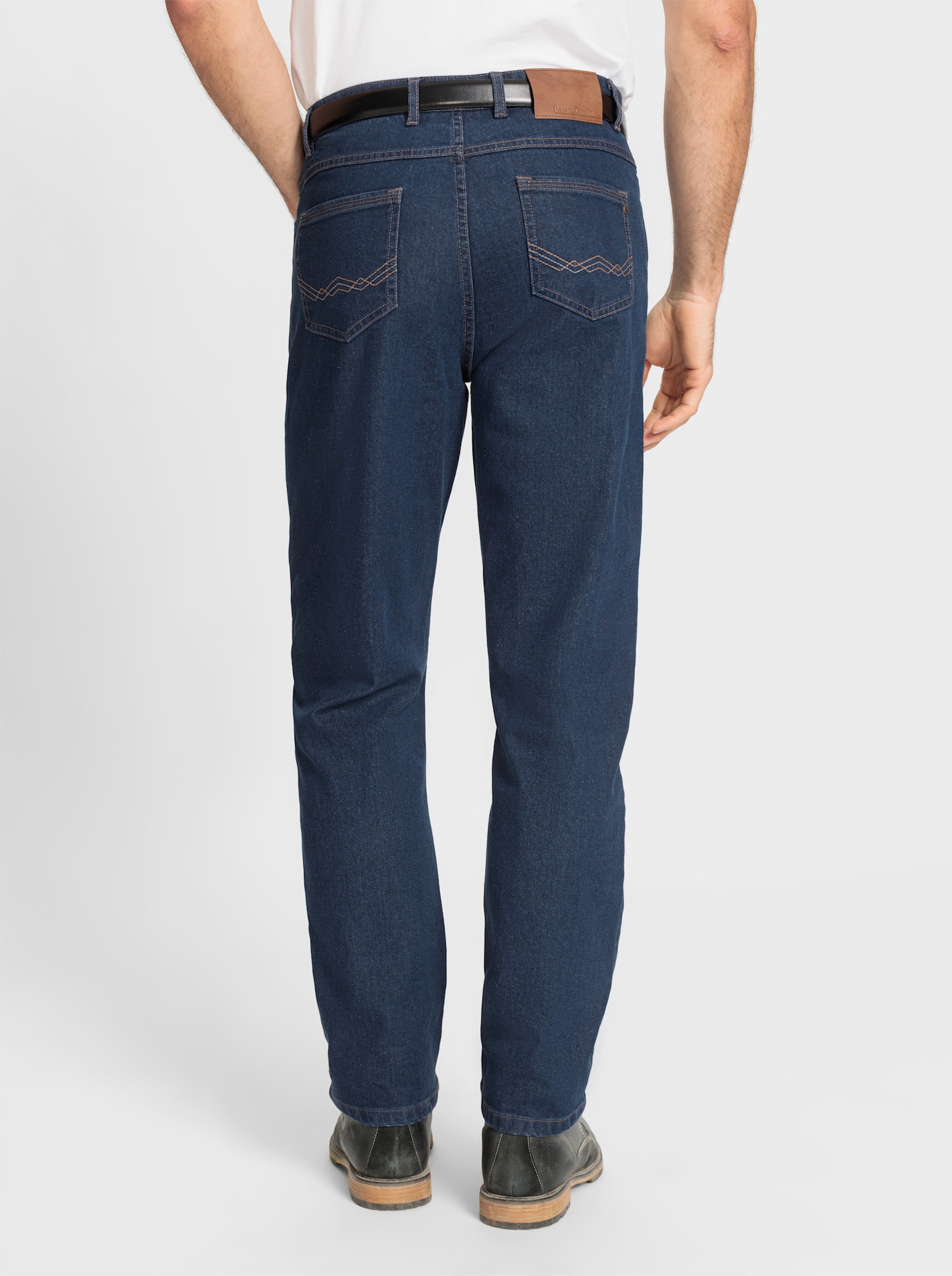 Marco Donati 5-Pocket-Jeans in Baumwoll-Stretch-Qualität - blue-stone-washed