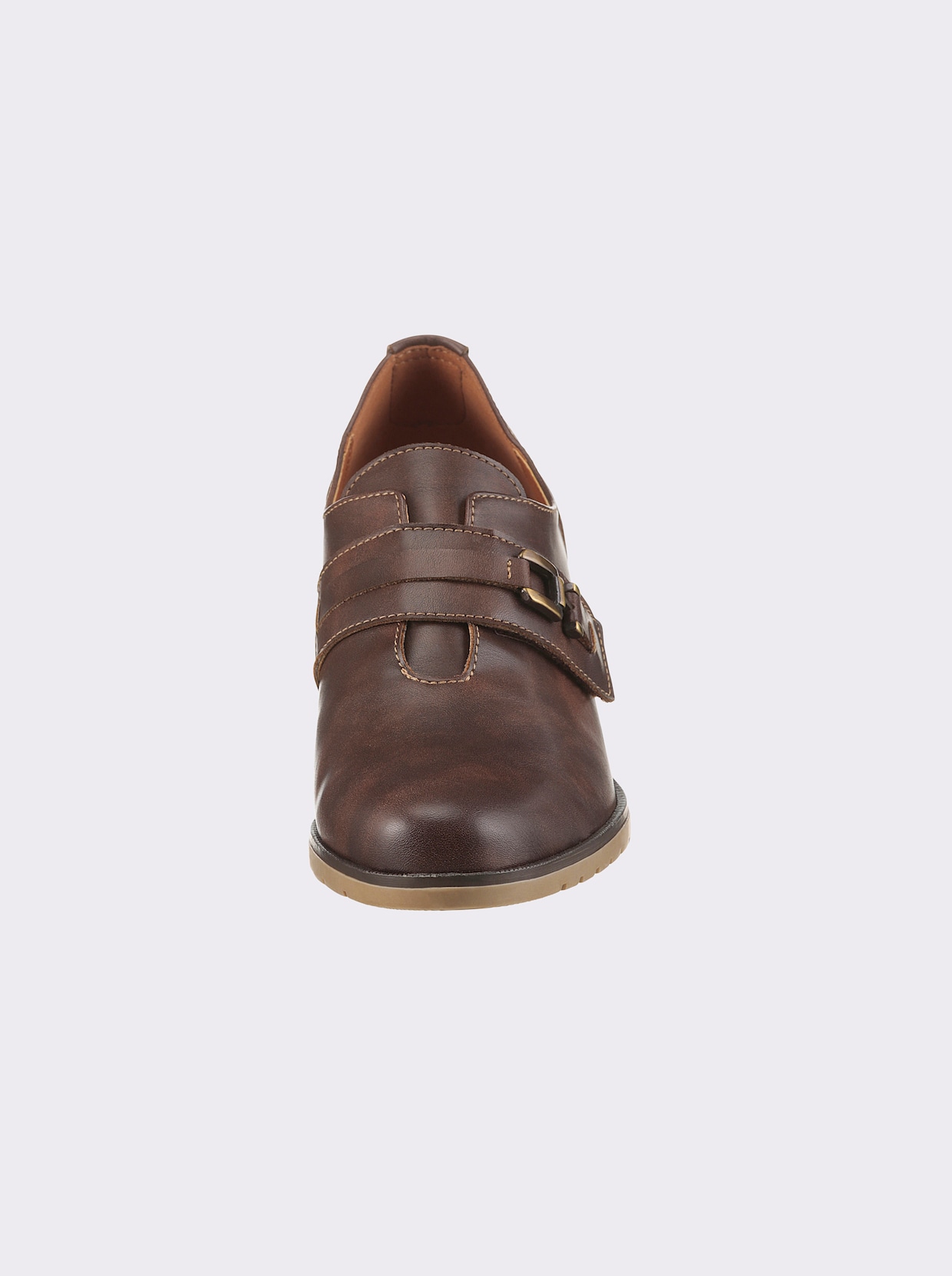heine Hoogfrontpumps - bruin