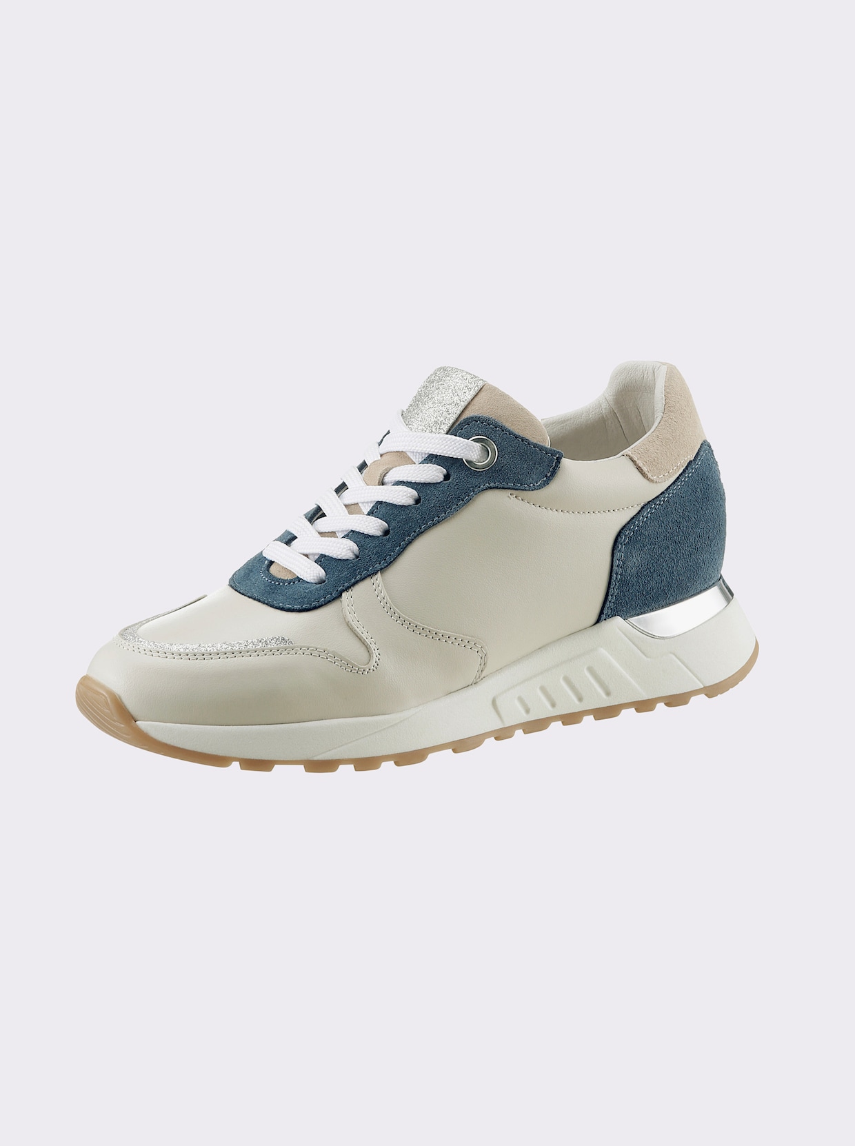 heine Sneaker - beige/blauw