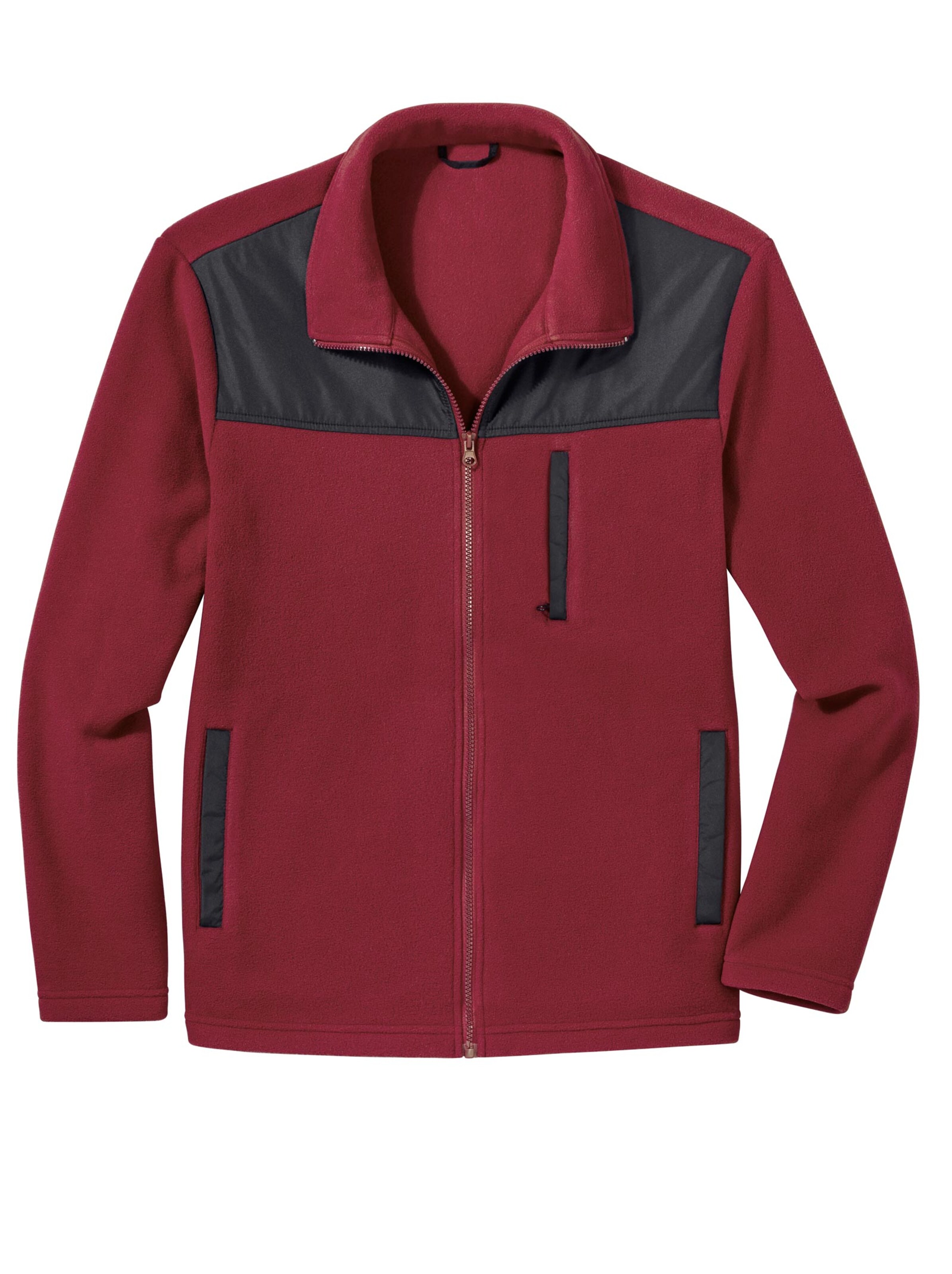 Freizeitjacke - rot-schwarz