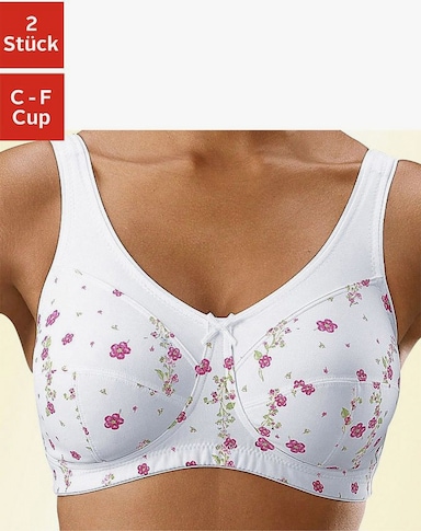 petite fleur Entlastungs-BH - bedruckt+weiß
