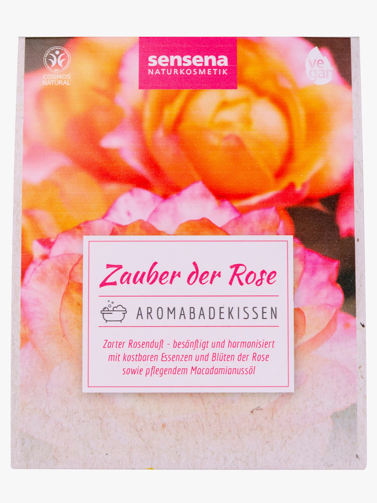 Aromabadkissen mit Badesalz - rosé
