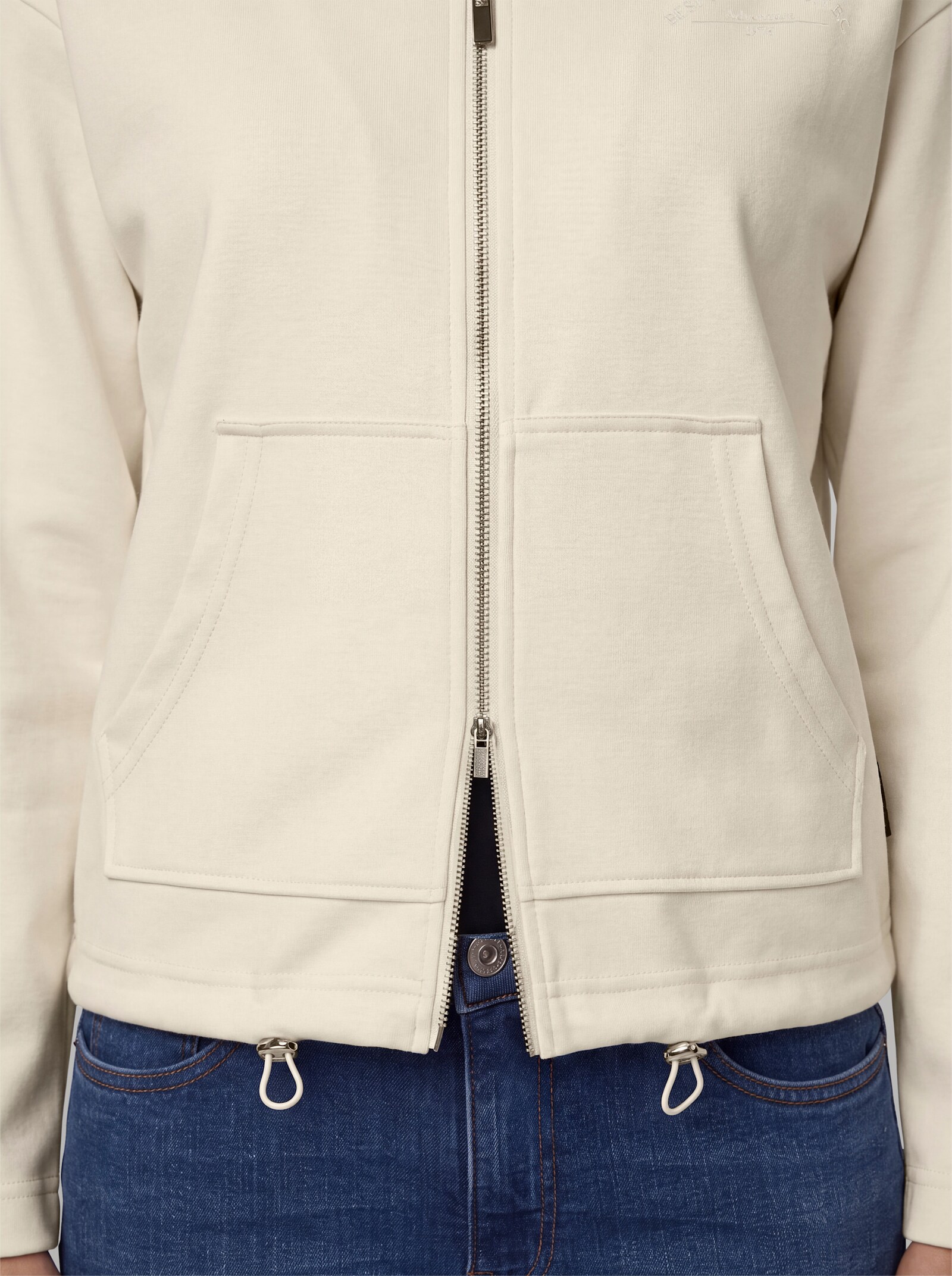 heine Sweatjacke mit Kapuze - champagner