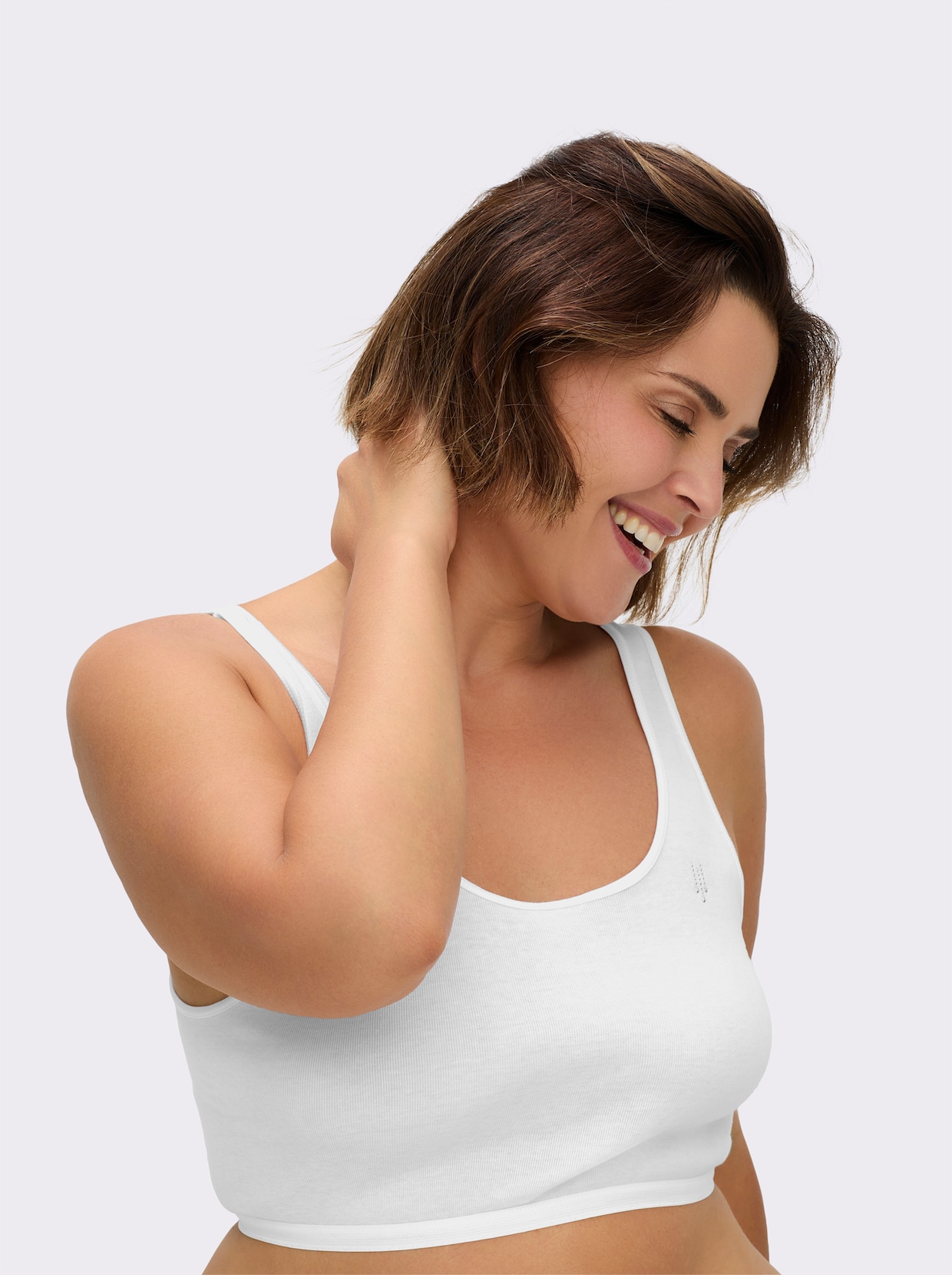 Speidel Bustier ohne Seitennähte - 3 Stück weiß