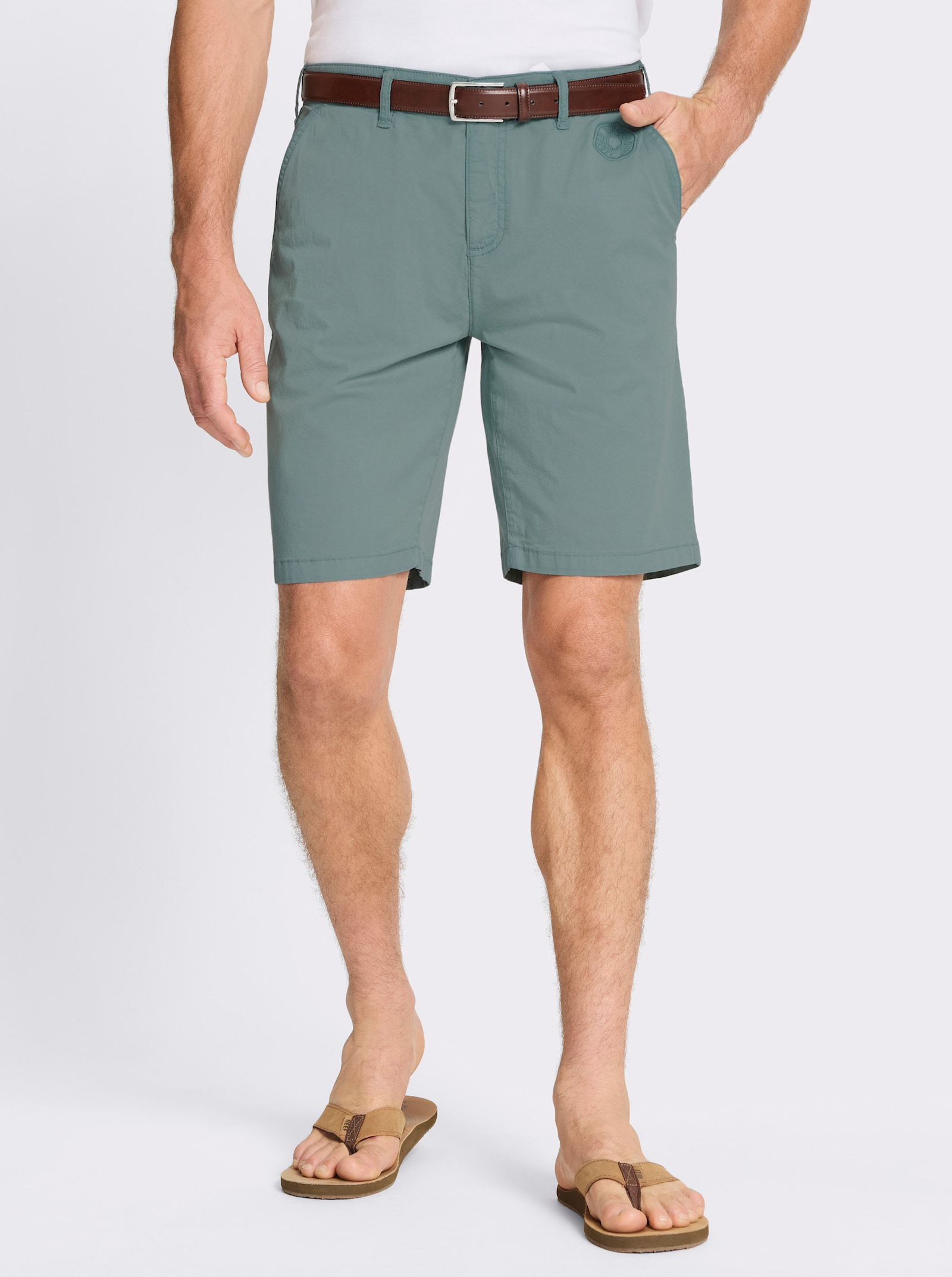 Marco Donati Bermudas aus Twill-Qualität - jade
