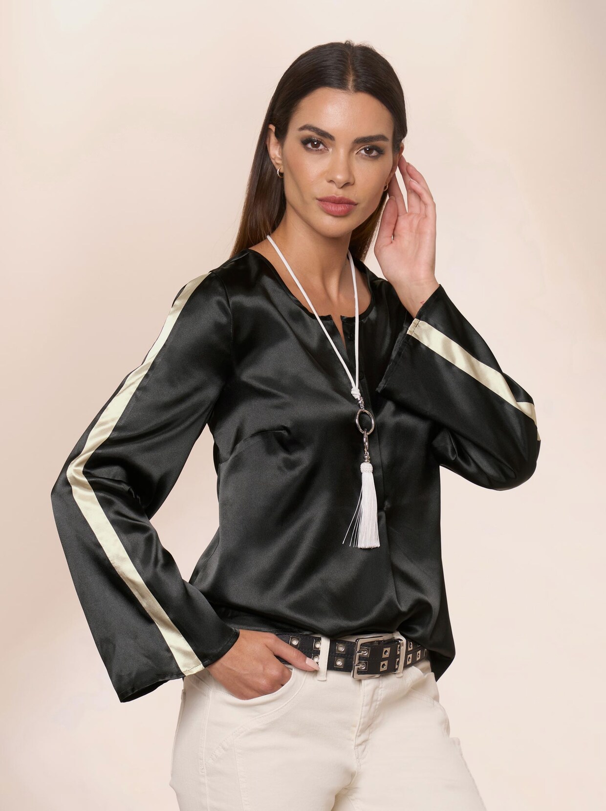 Rick Cardona Bluse - schwarz