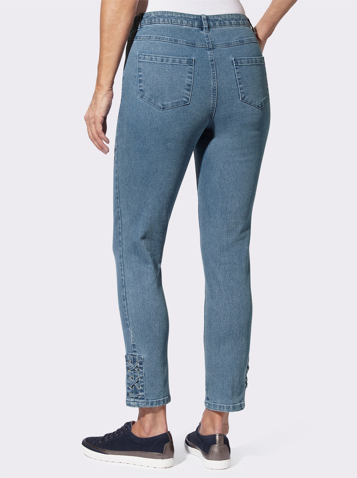 jeans - blue-bleached