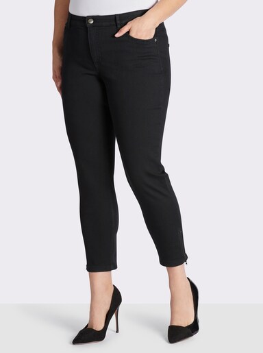 Ascari Stretch-Jeans mit Bauch-weg-Effekt - schwarz