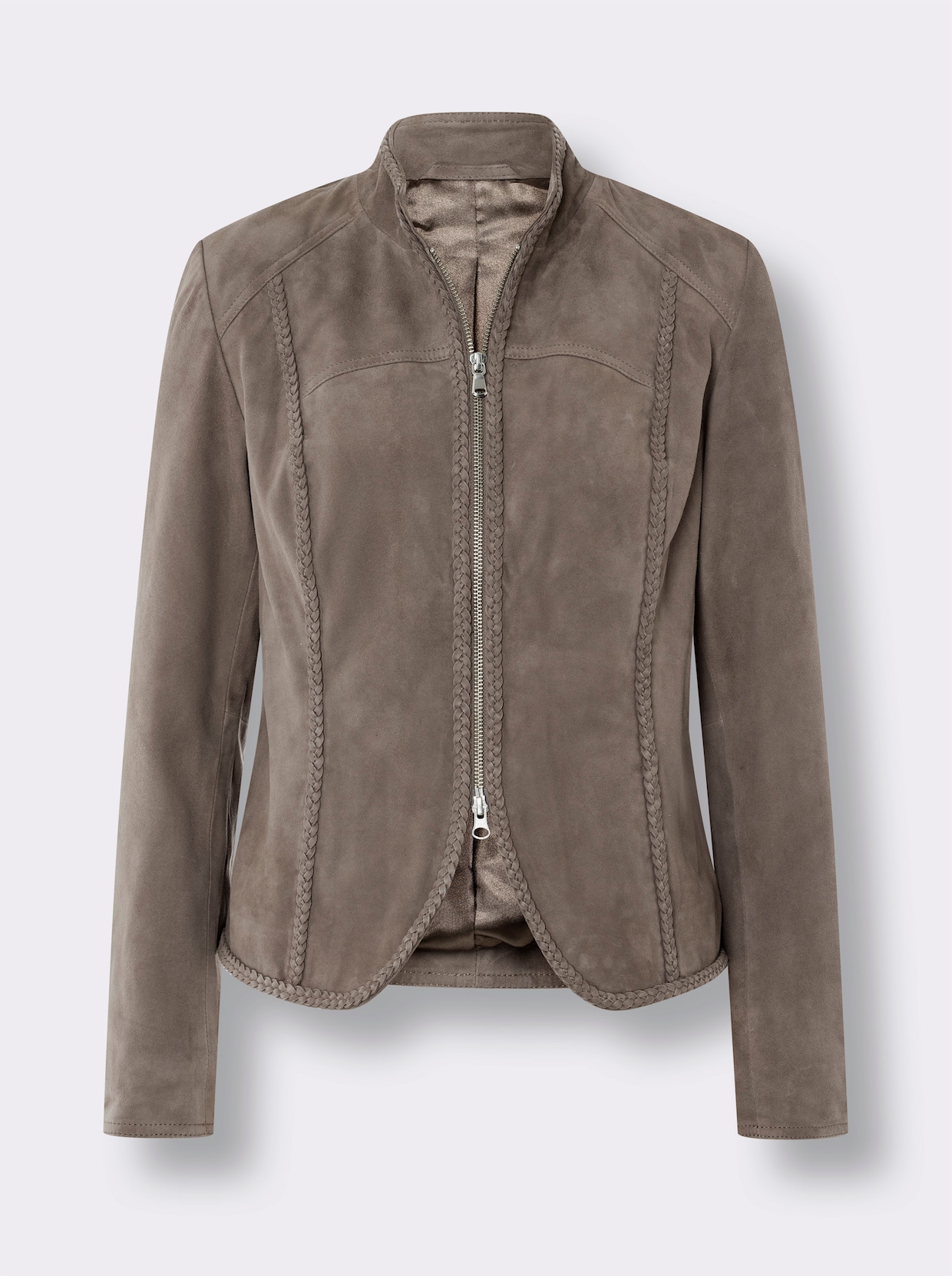 heine Lederjacke - taupe