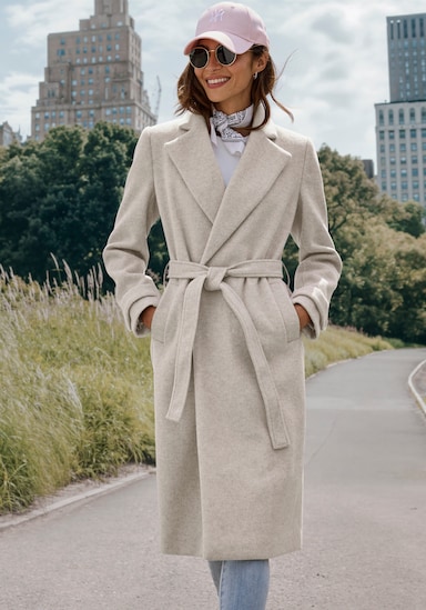 LASCANA Langmantel - sand meliert