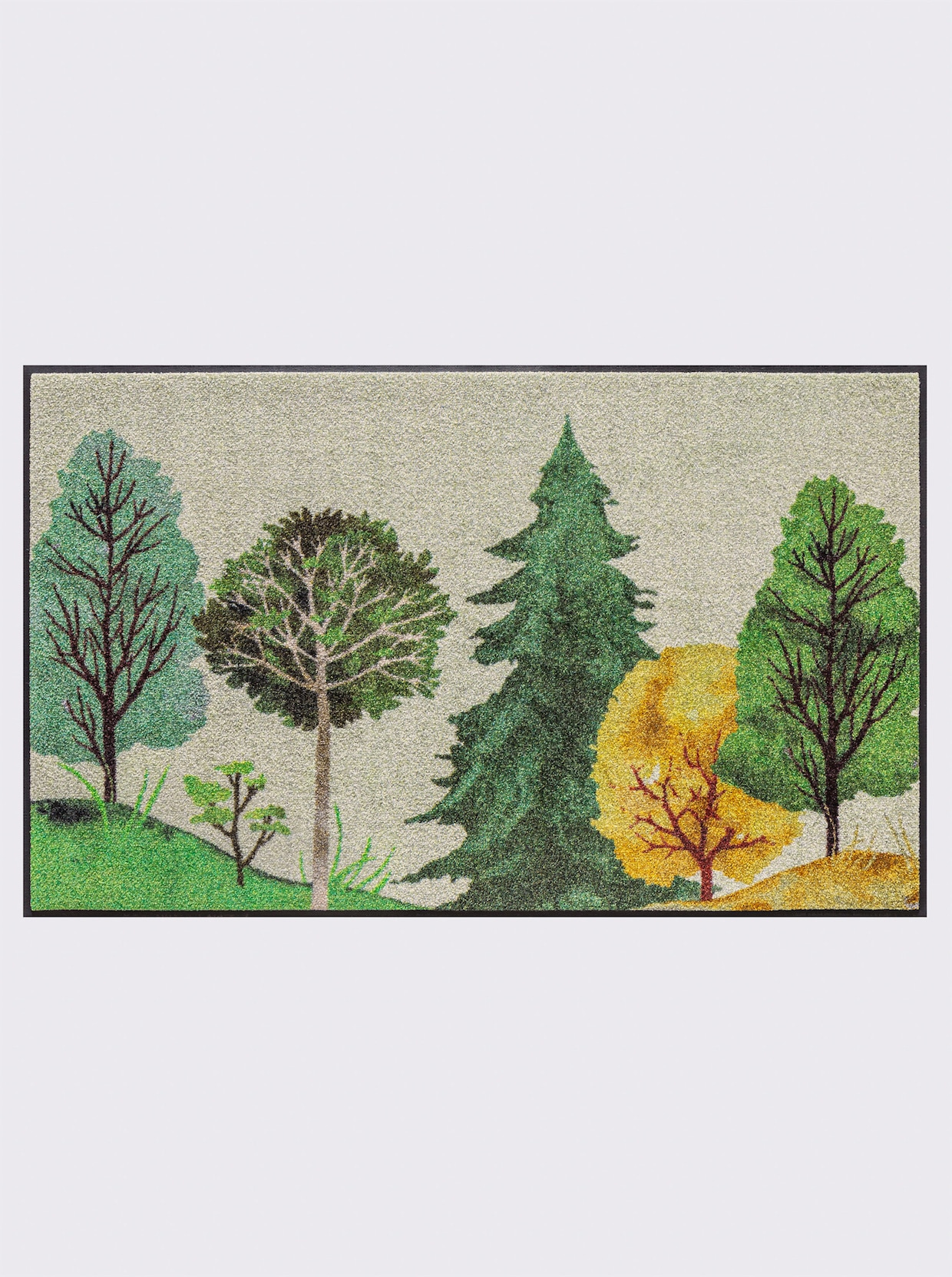 wash+dry by Kleen-Tex Voetmat - groen gedessineerd