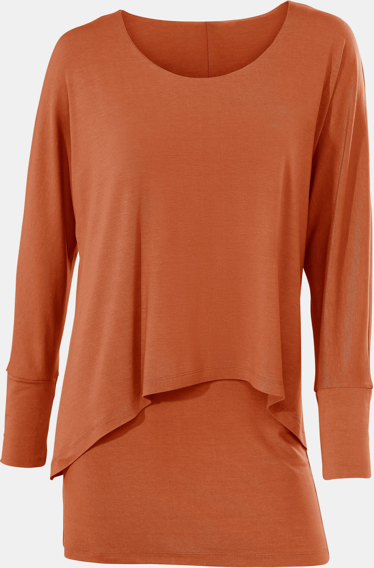 heine Rundhals-Shirt - orange