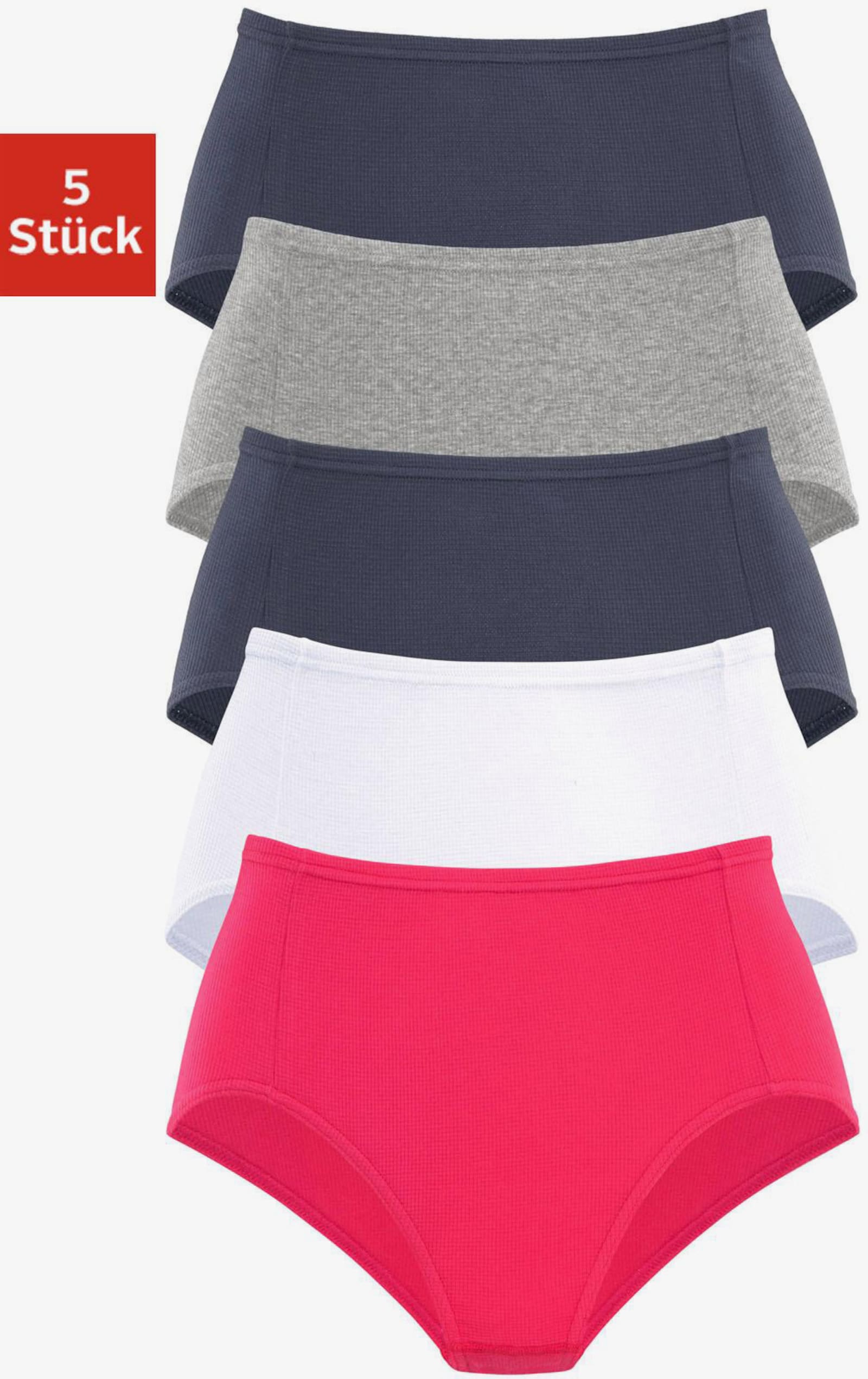 petite fleur Taillenslip - rot, weiß, marine, grau-meliert, marine