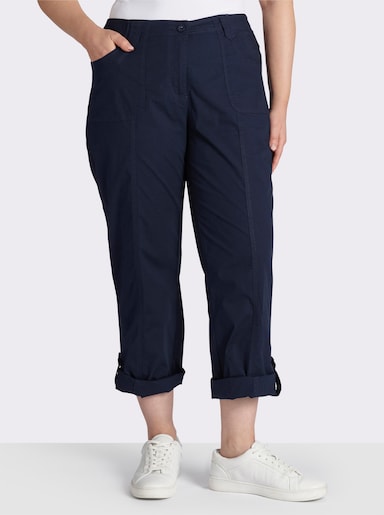 Hose mit krempelbaren Beinen - marine