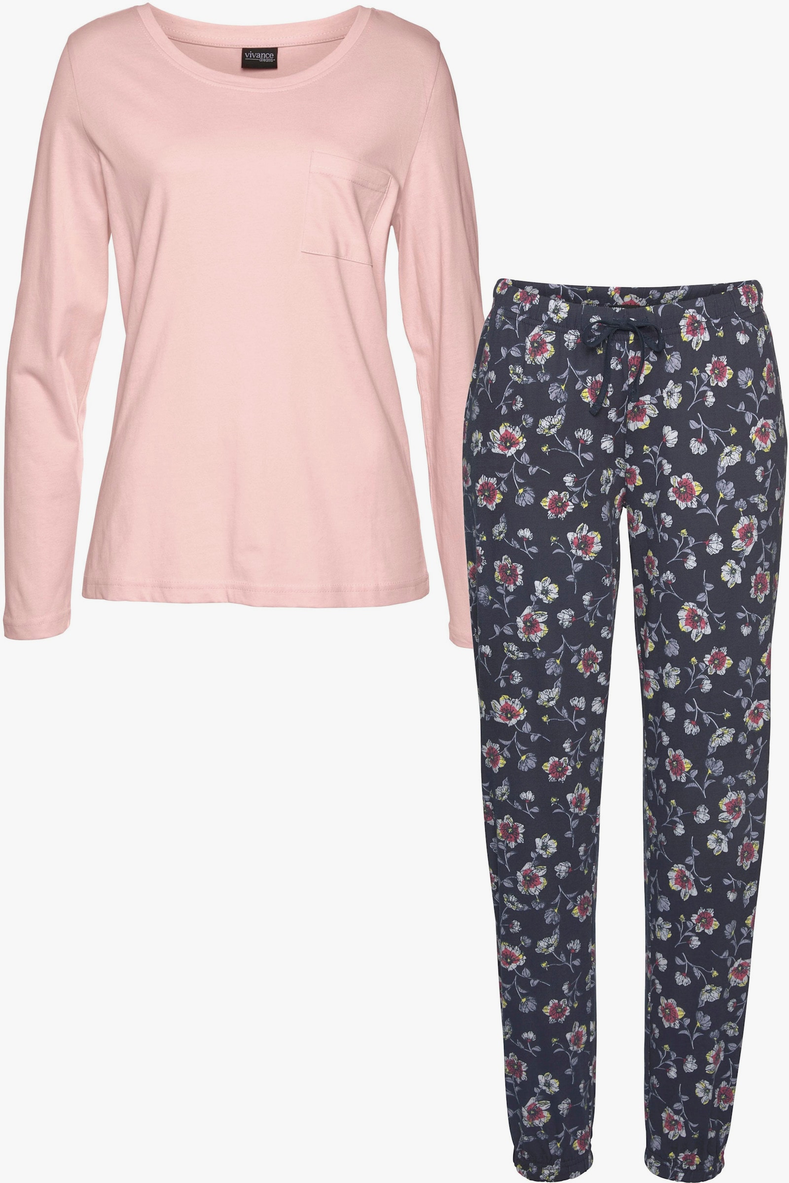 Vivance Dreams Pyjama - rose clair à fleurs