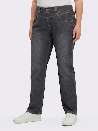 sheego Jeans mit Push-up-Effekt - anthrazit-grey-denim