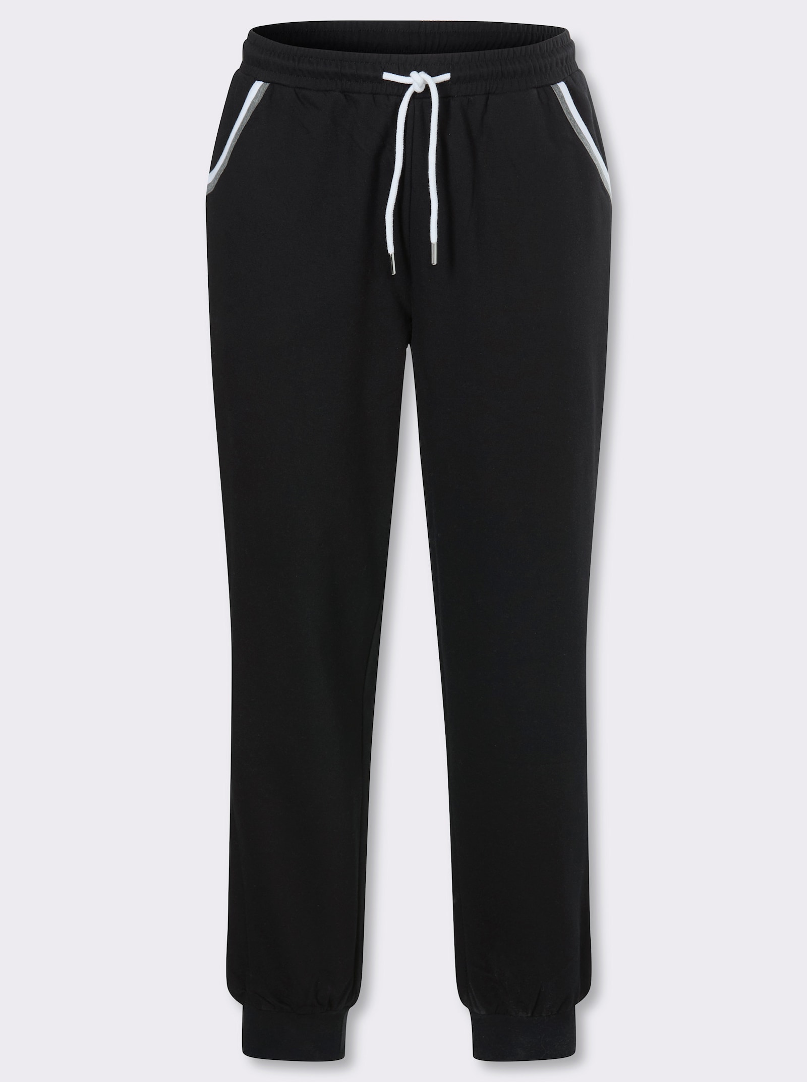 Catamaran Sports Freizeithose mit 1 Tasche hinten - schwarz-weiß