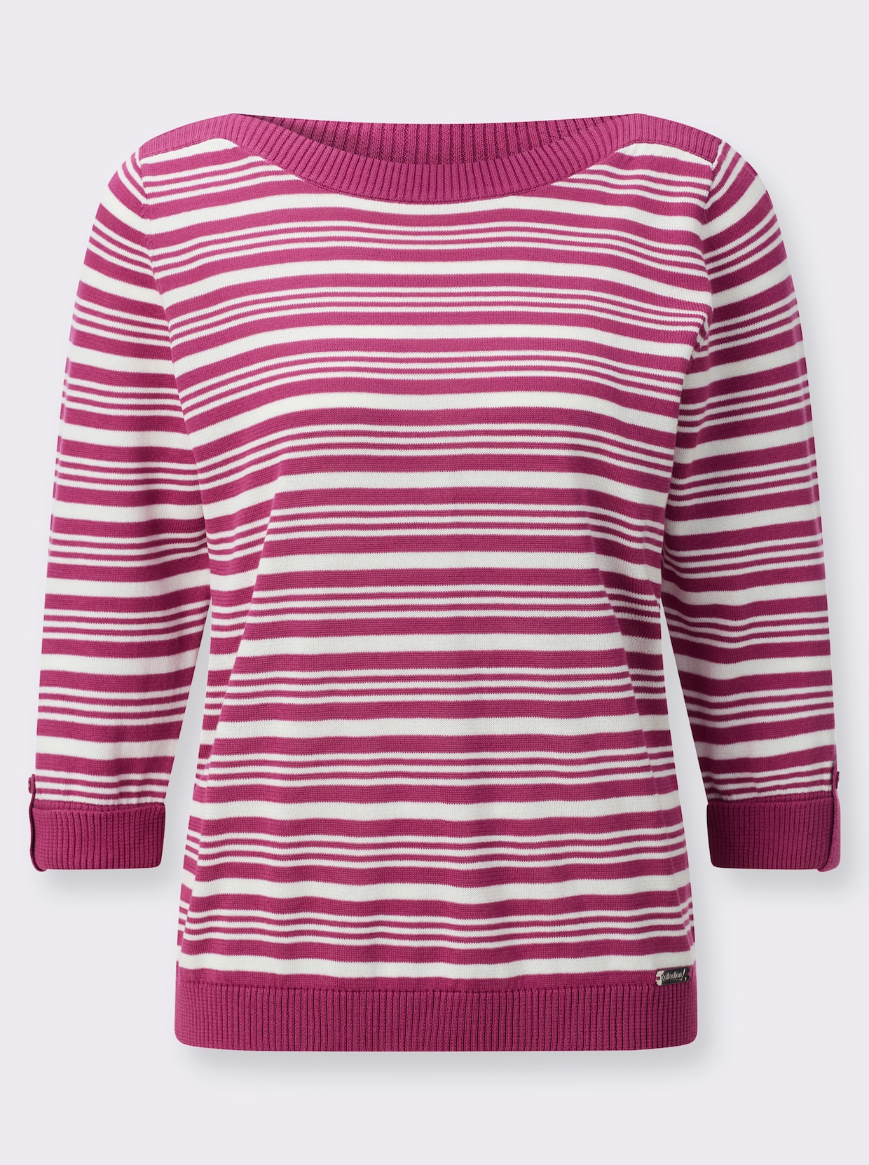 Baumwollpullover - erika-ecru-geringelt