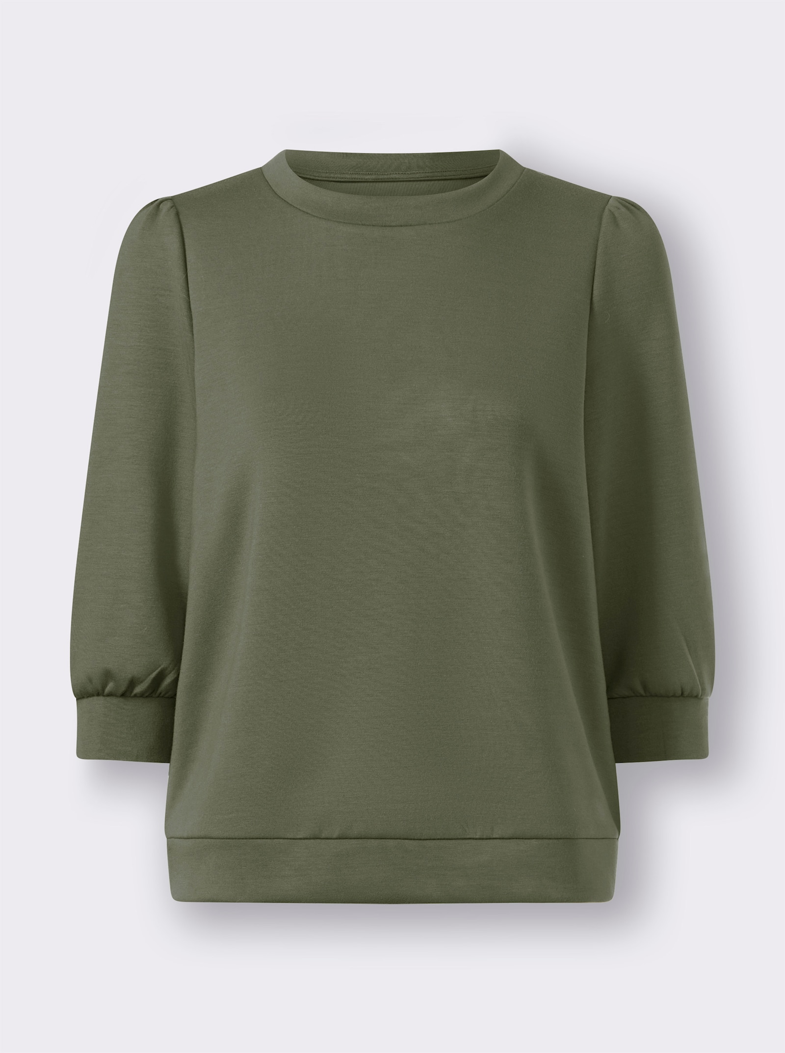 heine Sweatshirt mit 3/4-Arm - khaki