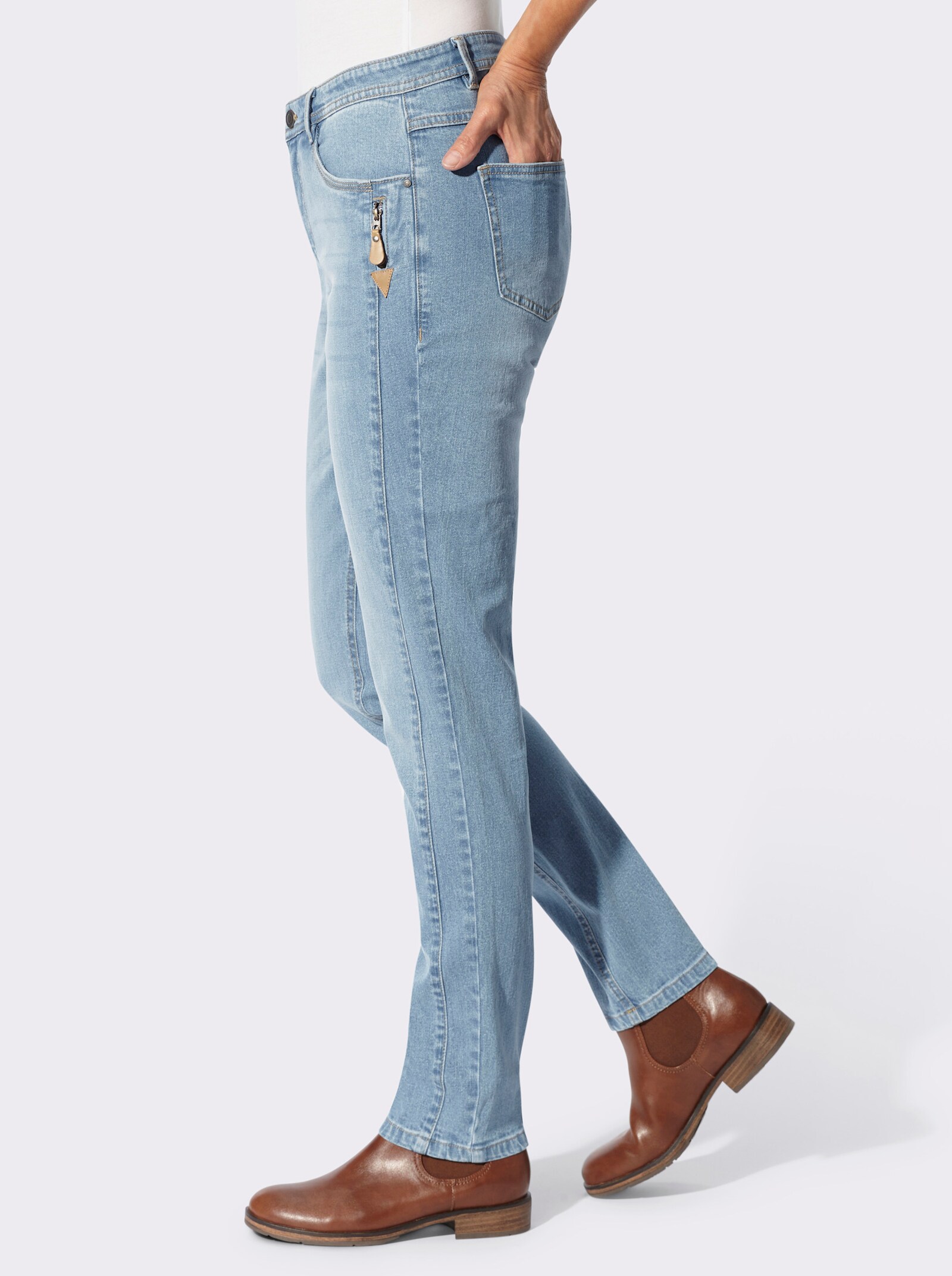Jean - bleu blanchi