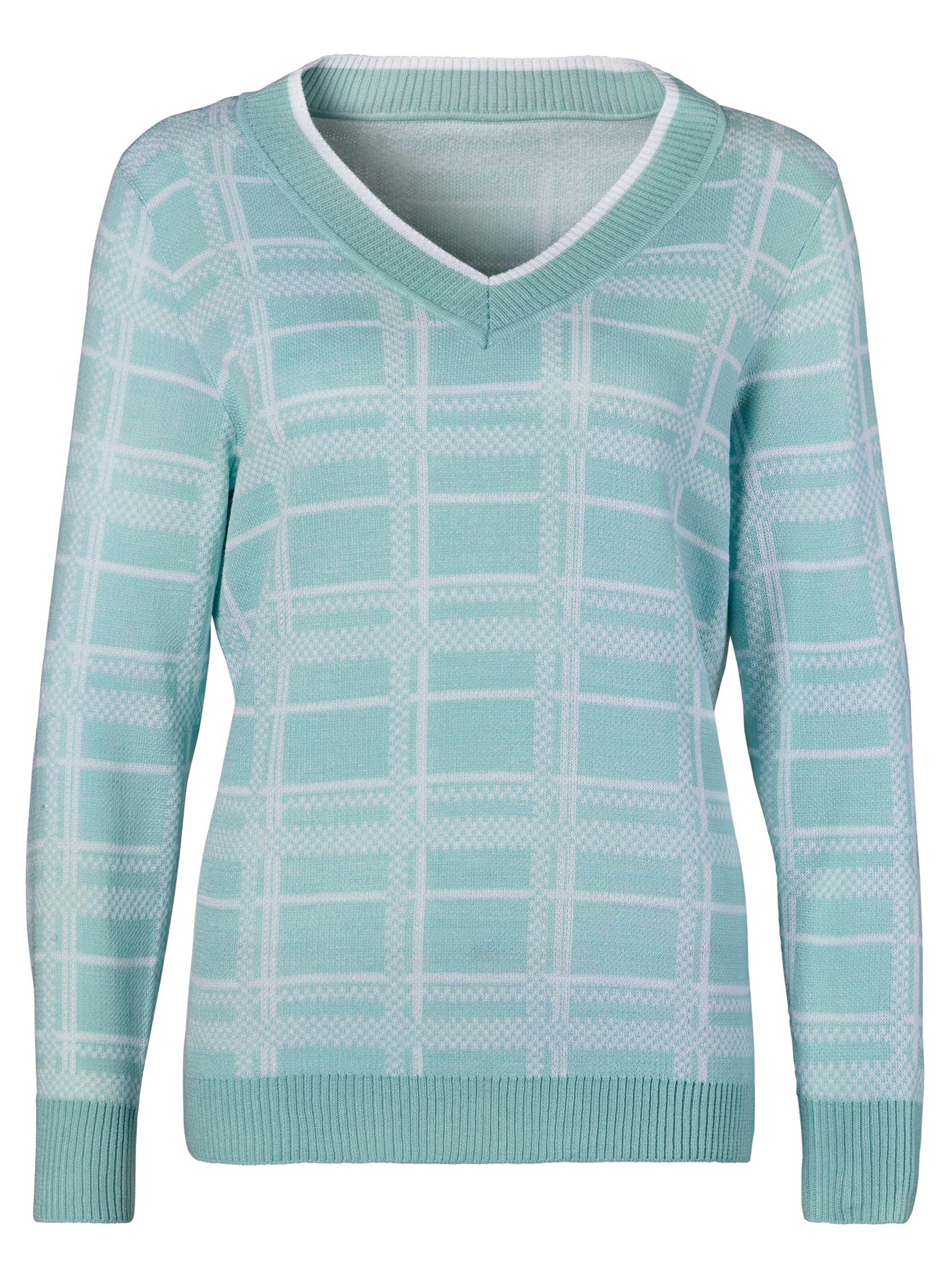Pullover - mint-gemustert