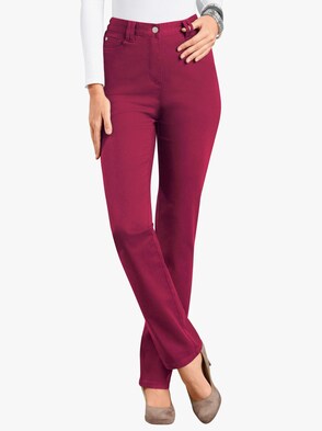 Stretch-Hose - weinrot