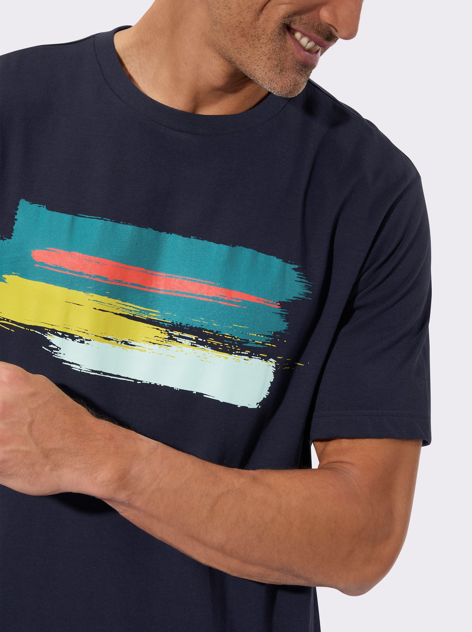 Shorty aus reiner Baumwolle - marine