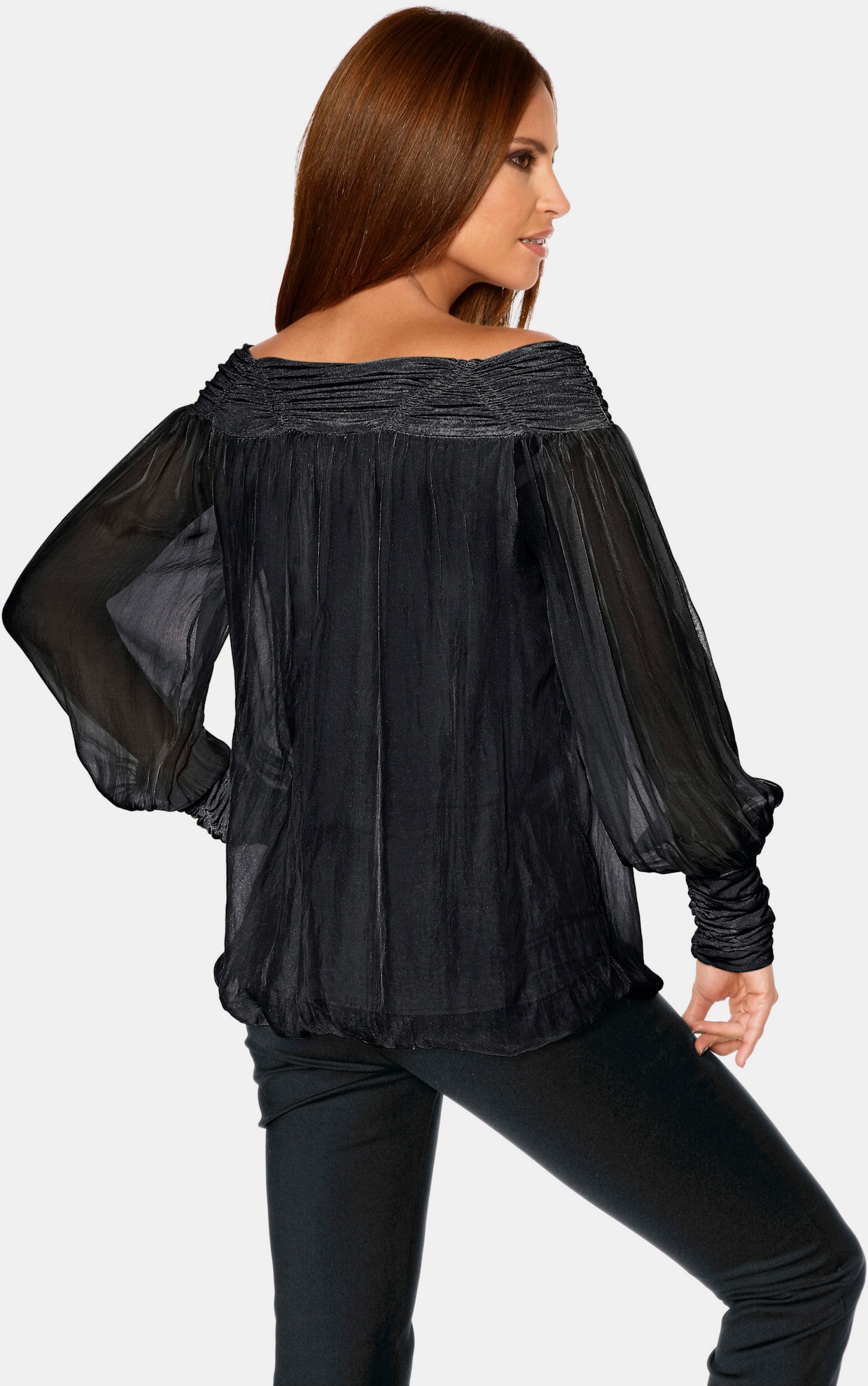 heine Carmenbluse - schwarz