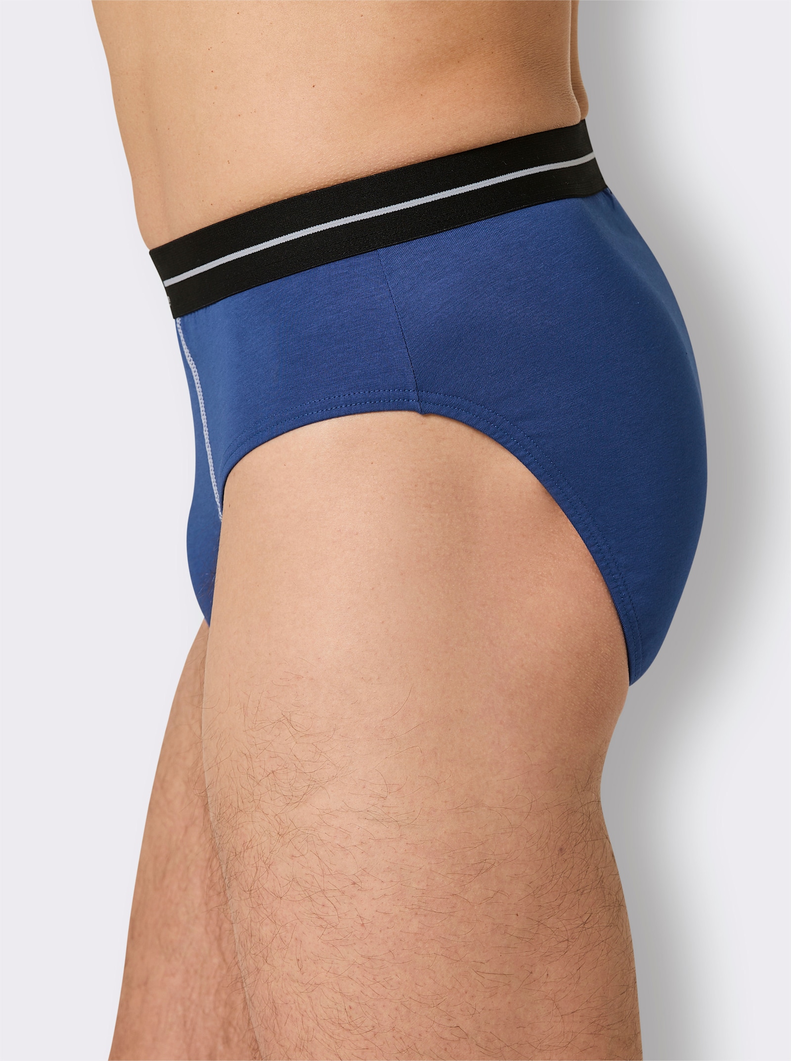 wäschepur men Slip - royalblau + rot + schwarz