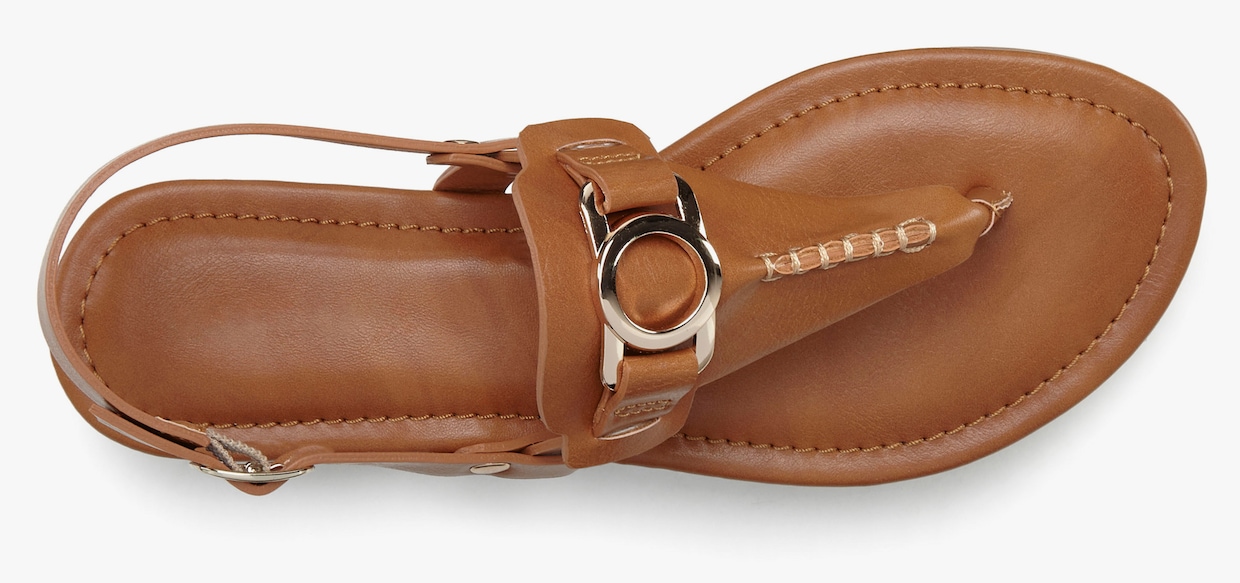 Vivance Teenslipper - camelkleuren