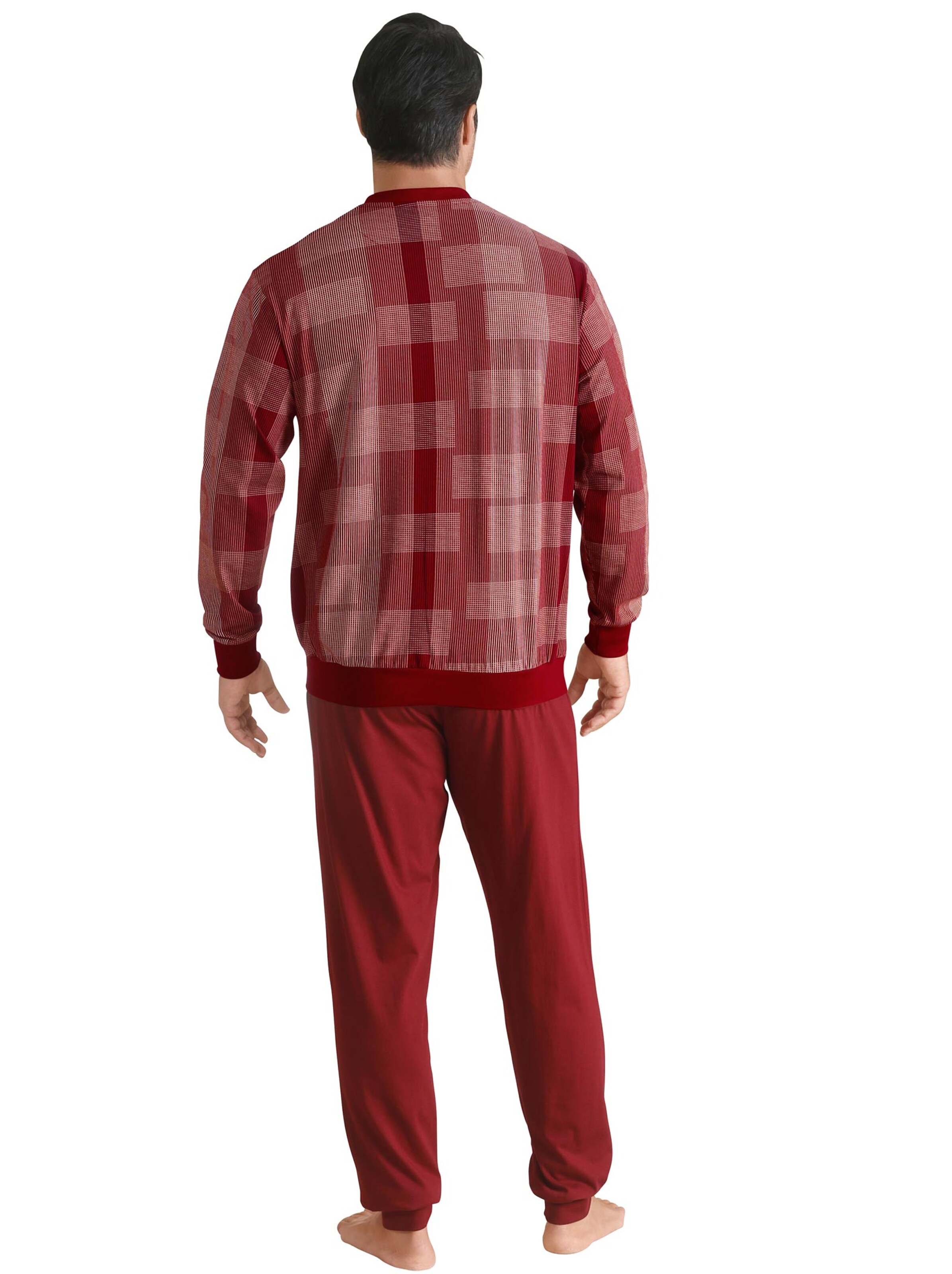 Normann Schlafanzug - weinrot