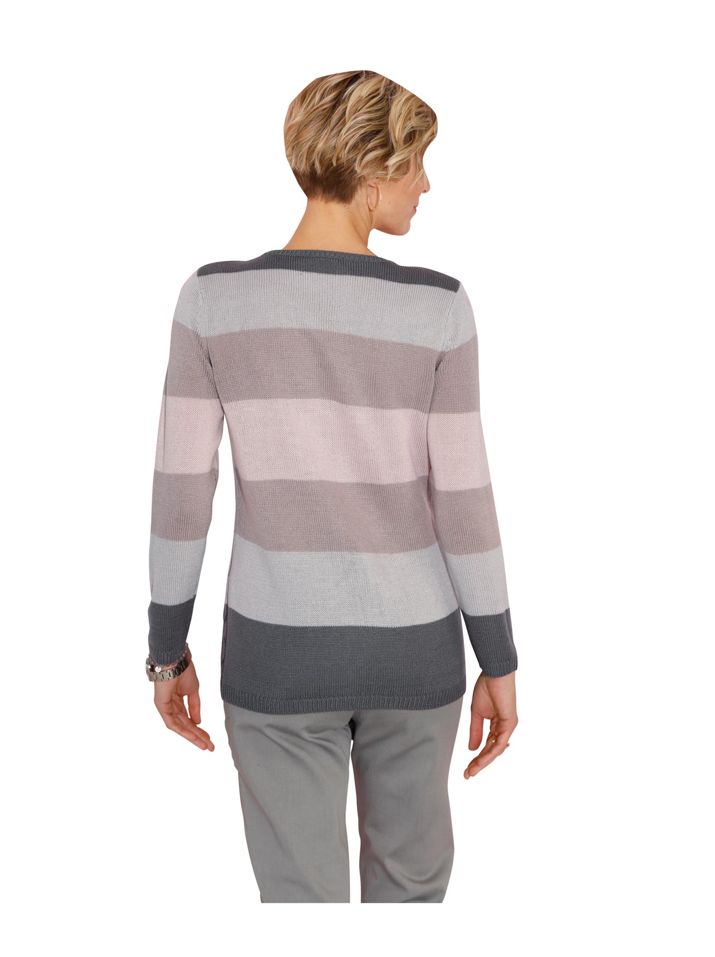 Pullover - rosé-grau