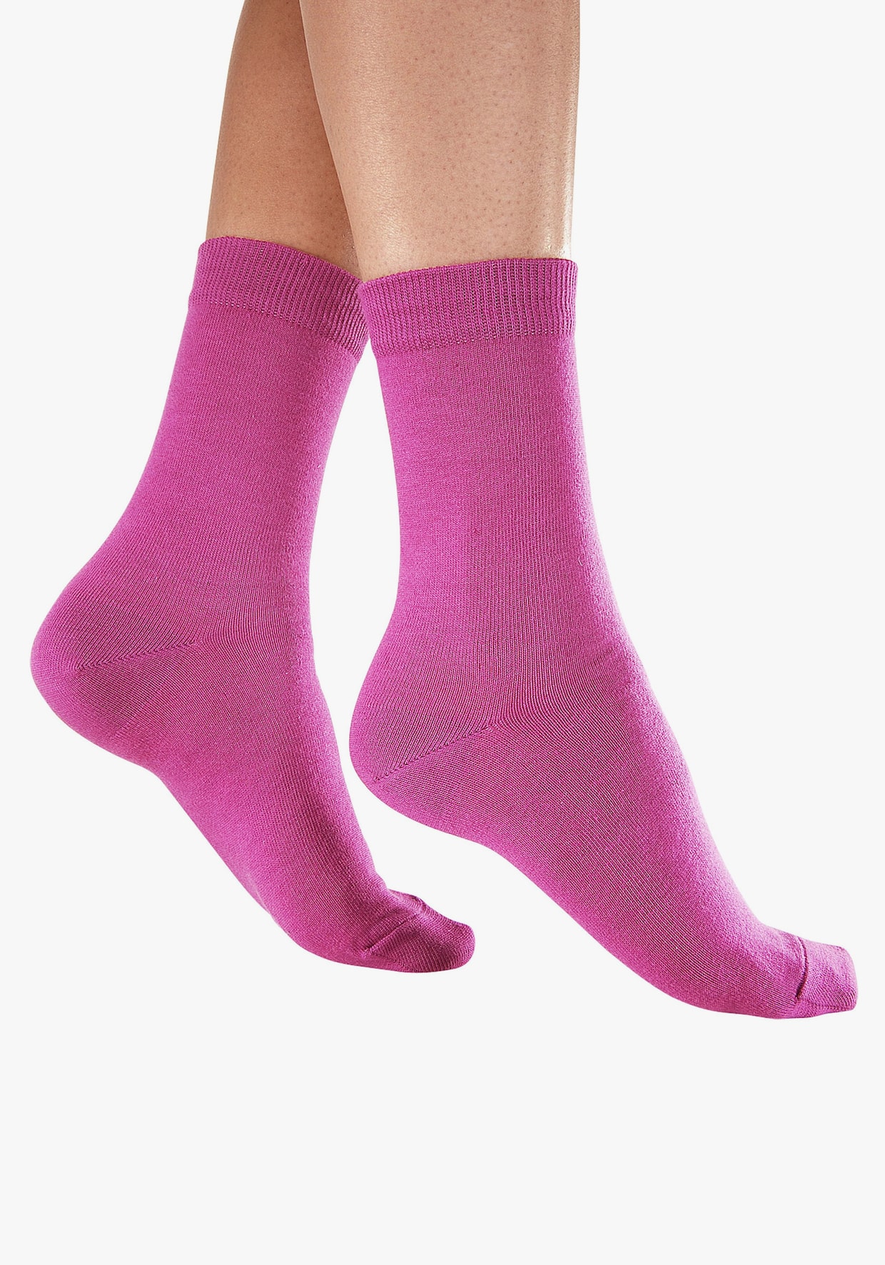 Go in Basicsocken - 2x braun, 2x beige, 2x lila, 1x beere, 1x ruby, 1x khaki, 11x schwarz