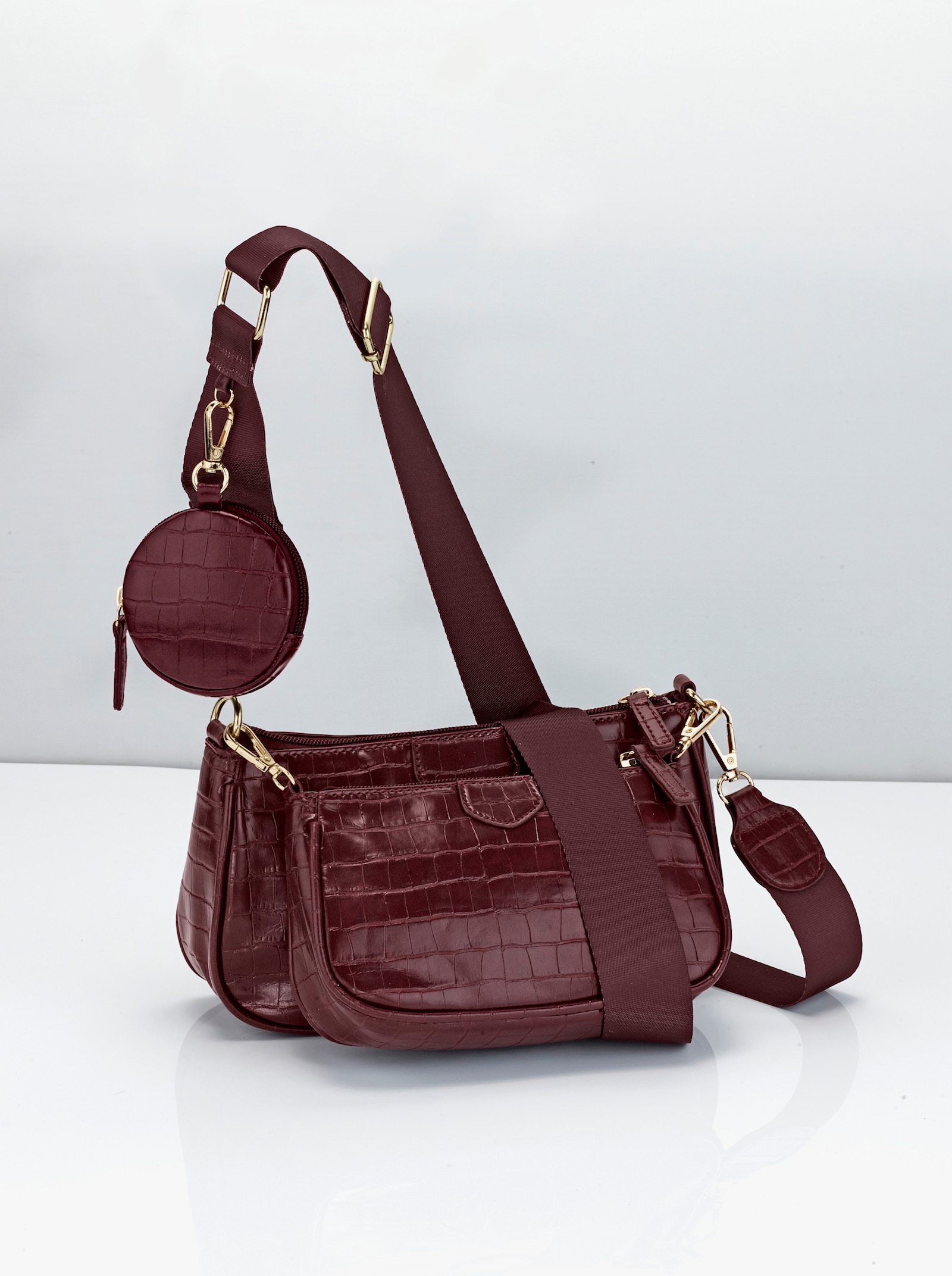 Handtassenset, 3-delig - rood