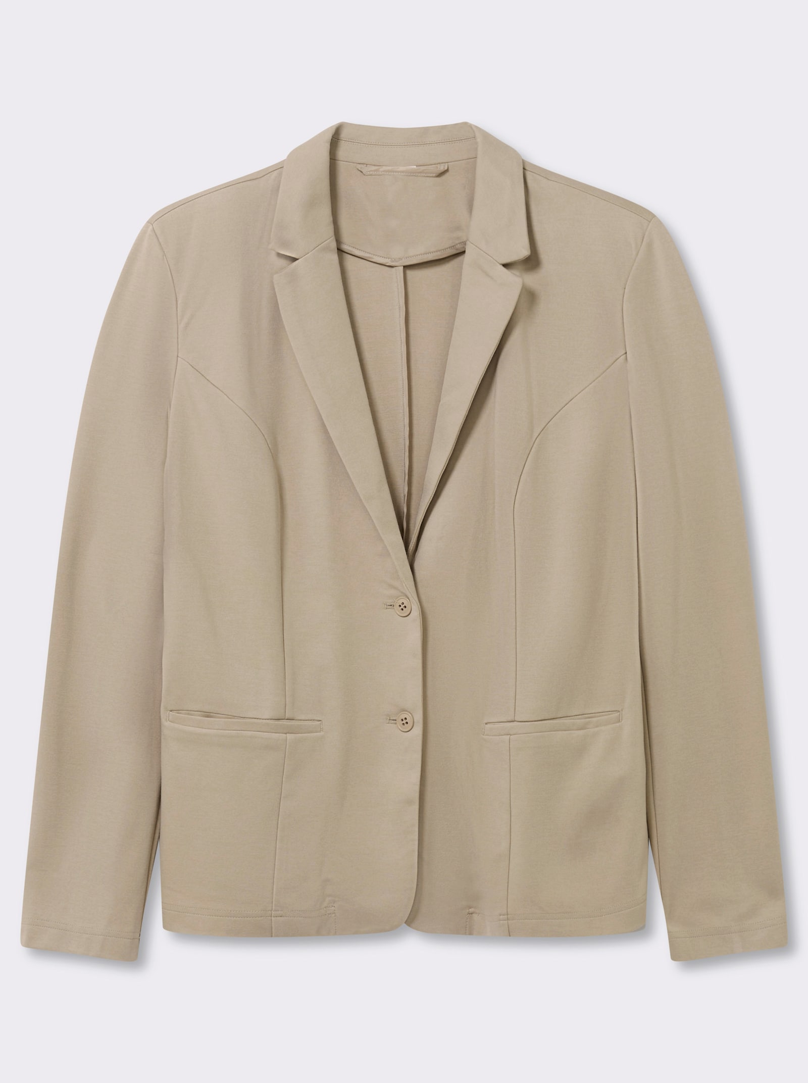  Jerseyblazer in Interlock-Qualität - beige