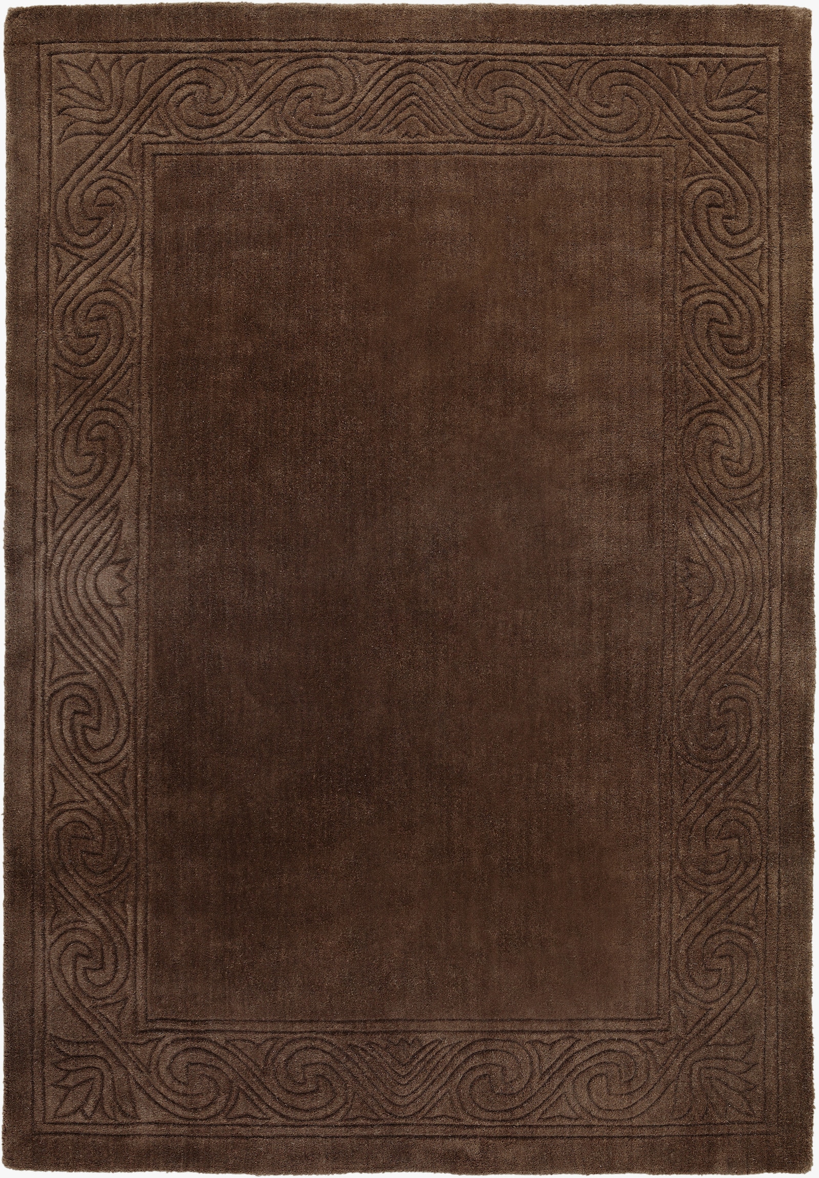 heine home Hochflorteppich - braun