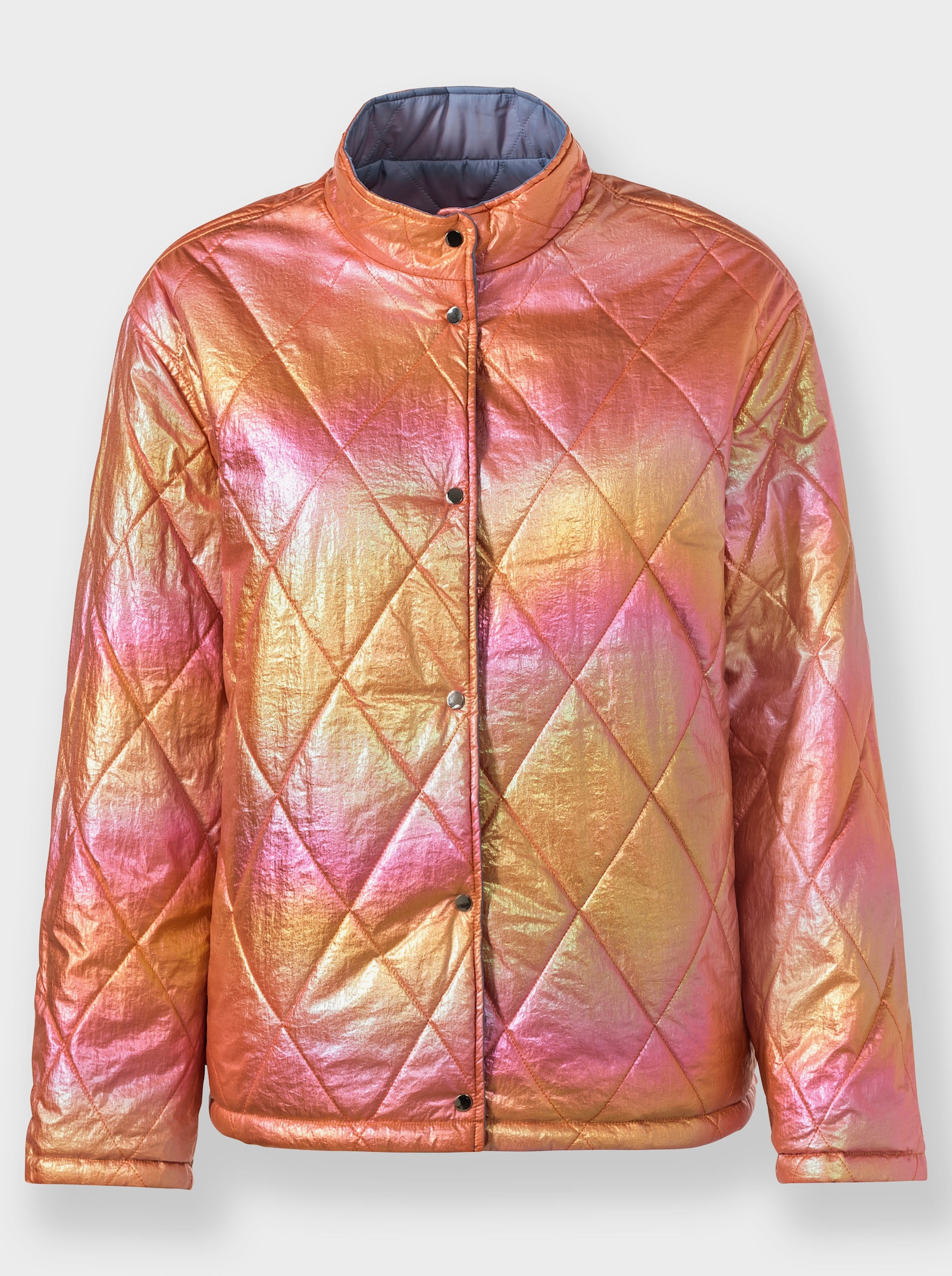 heine Keerbare gewatteerde jas - bleu/oranje