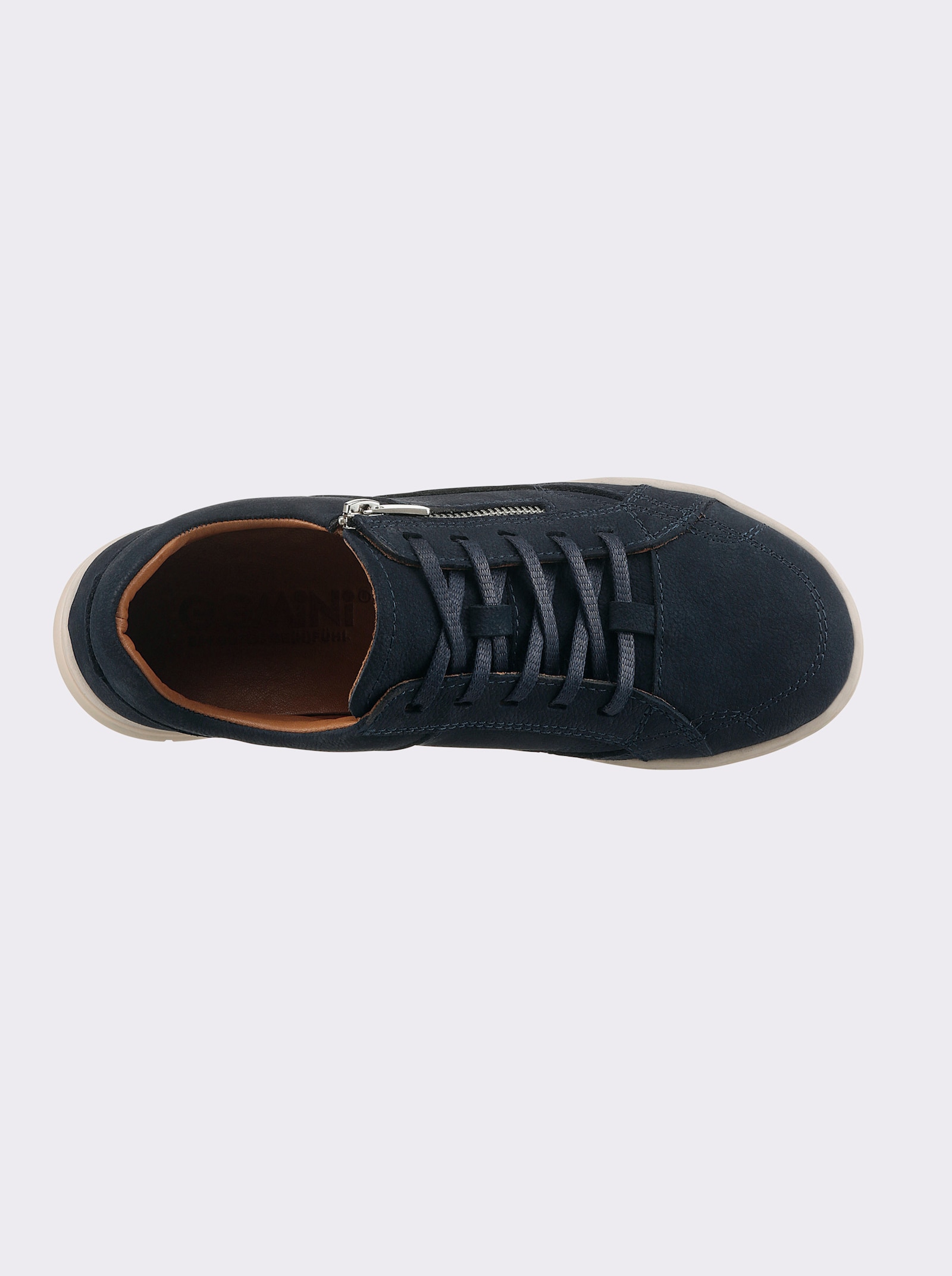 Gemini Sneaker van nubuckleer - marine