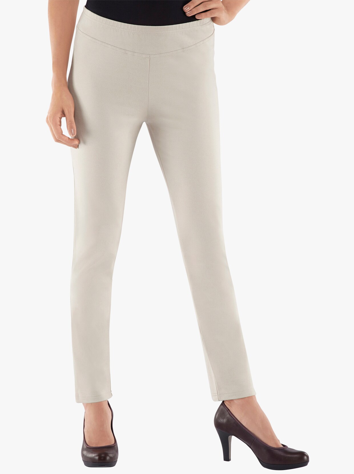Jerseybroek - beige