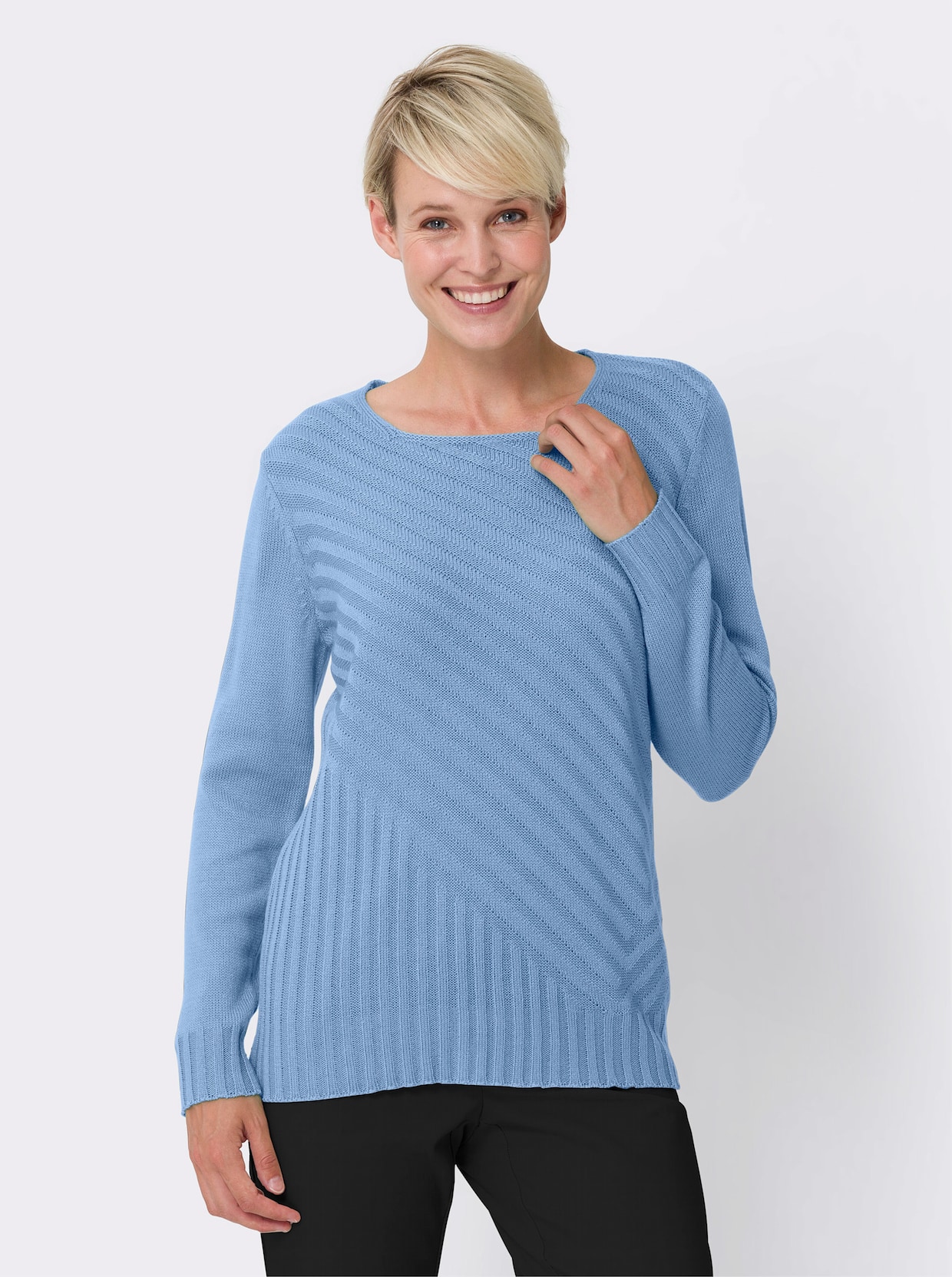 Pullover met lange mouwen - hemelsblauw