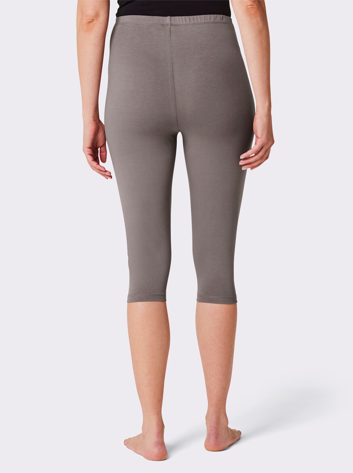 feel good Capri-legging - aquapetrol + donkertaupe